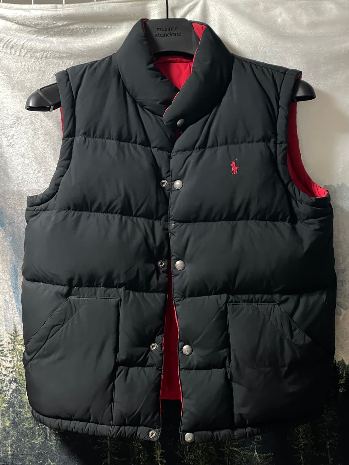 S~M 폴로 랄프로렌 리버시블 패딩 조끼 베스트 상품이미지6