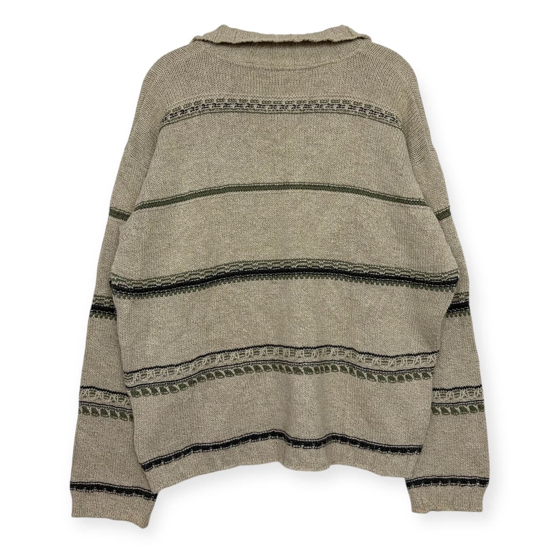 90s 유나이티드 컬러스오브 베네통 패턴 니트 티셔츠 상품이미지7