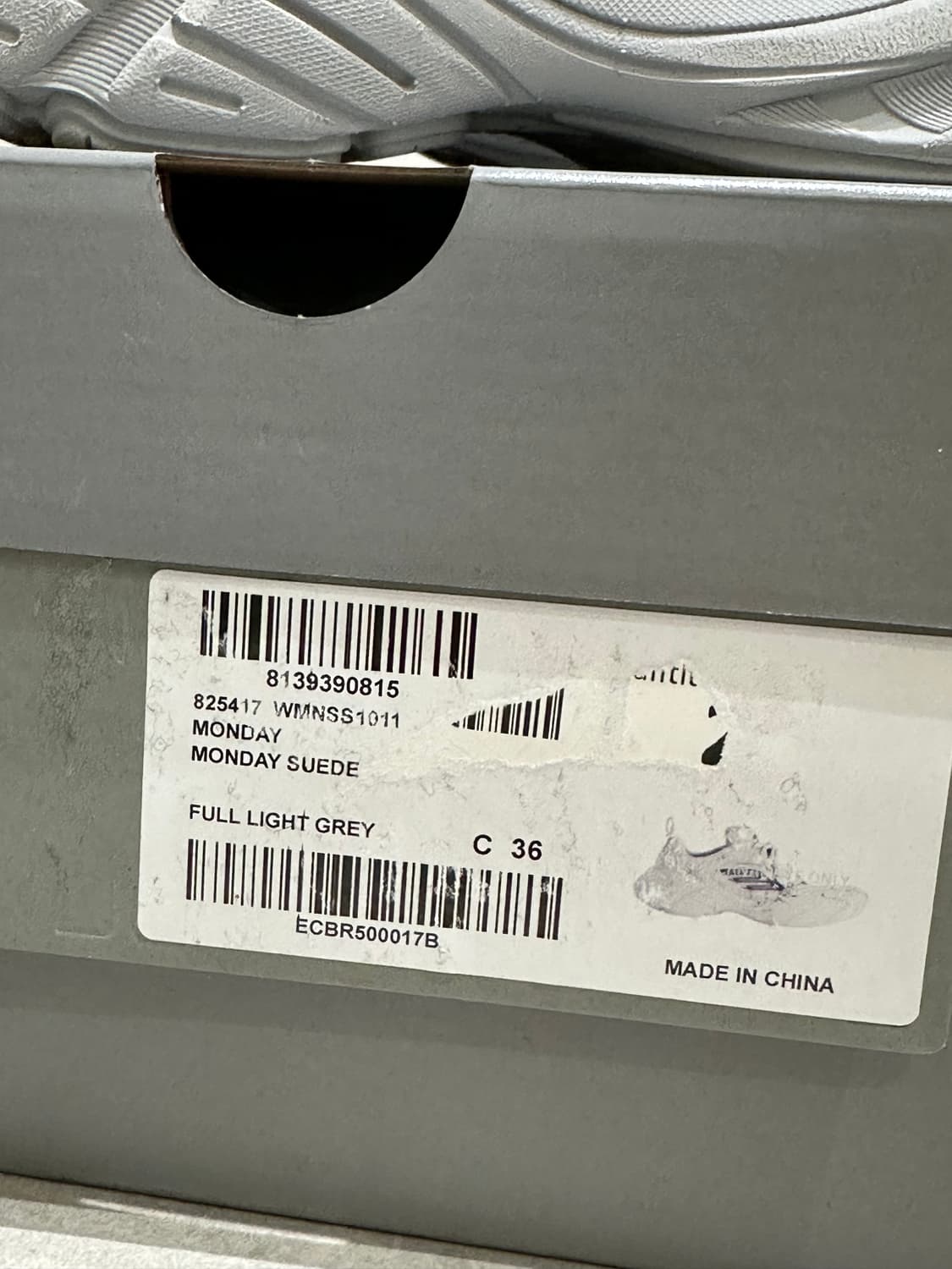 (36) 발렌시아가 먼데이슈즈 라이트그레이 상품이미지3