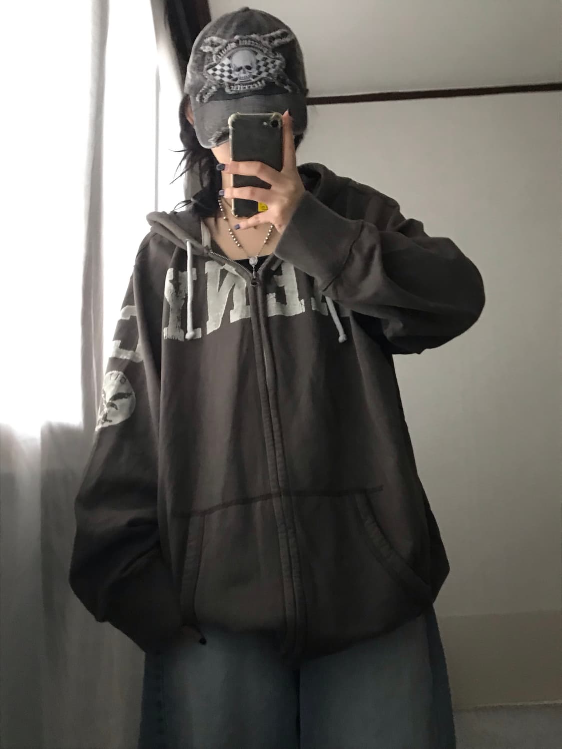 아메리칸이글 브라운 오버핏 후드집업 상품이미지1