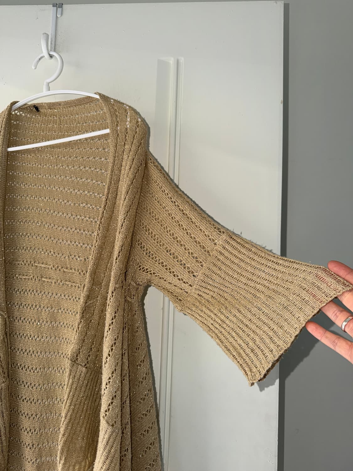 일본빈티지 모리 베이지 가디건 상품이미지9