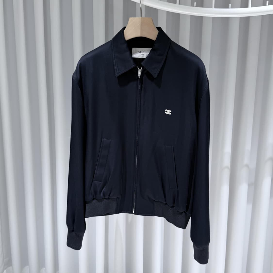 48 / 셀린느 트리옹프 비스코스 트윌 블루종 자켓 상품이미지2
