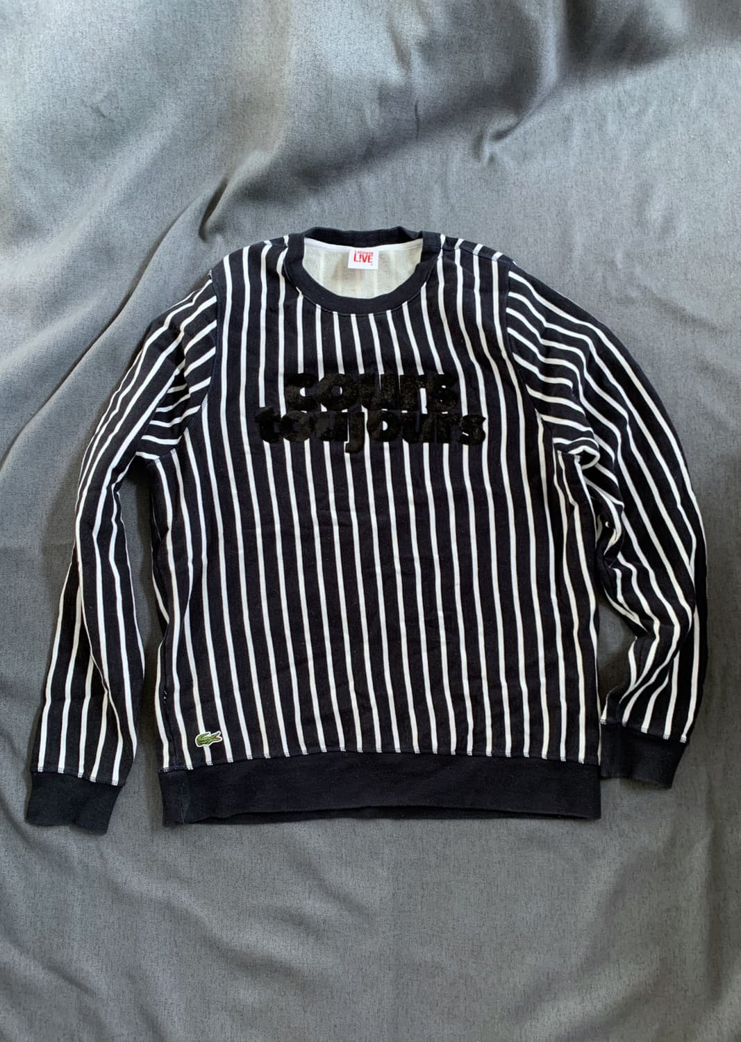 라코스테 스트라이프 맨투맨 사이즈 100~105정도 상품이미지1