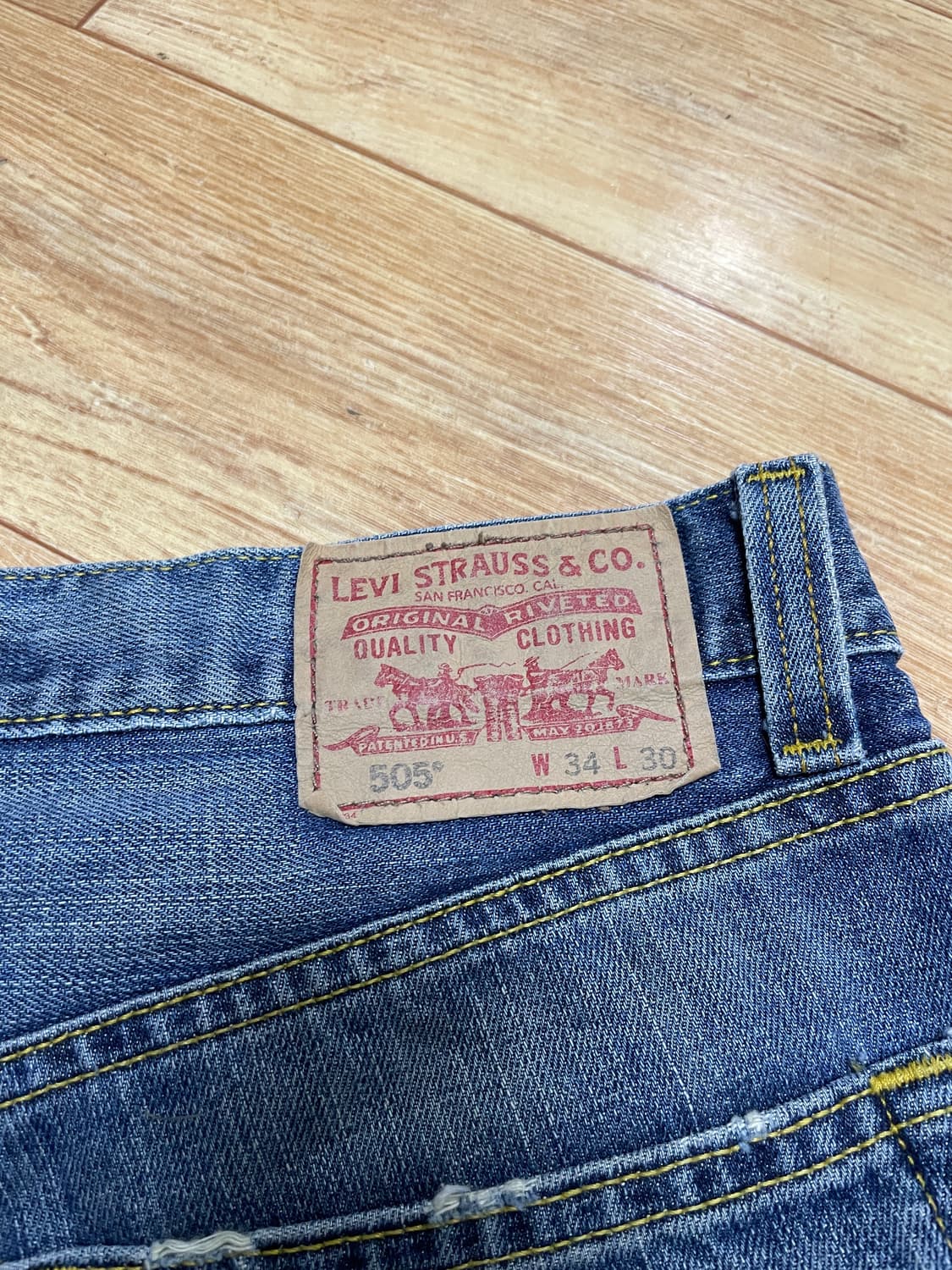 빈티지 리바이스 505  데님 W34 L30 상품이미지8