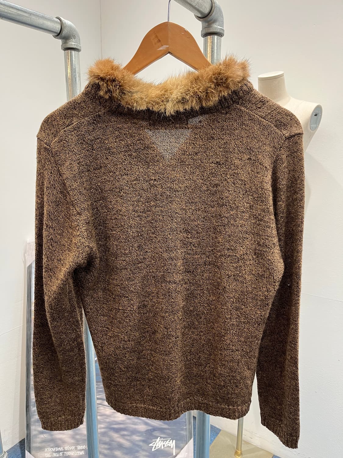 빈티지 퍼 가디건 상품이미지3