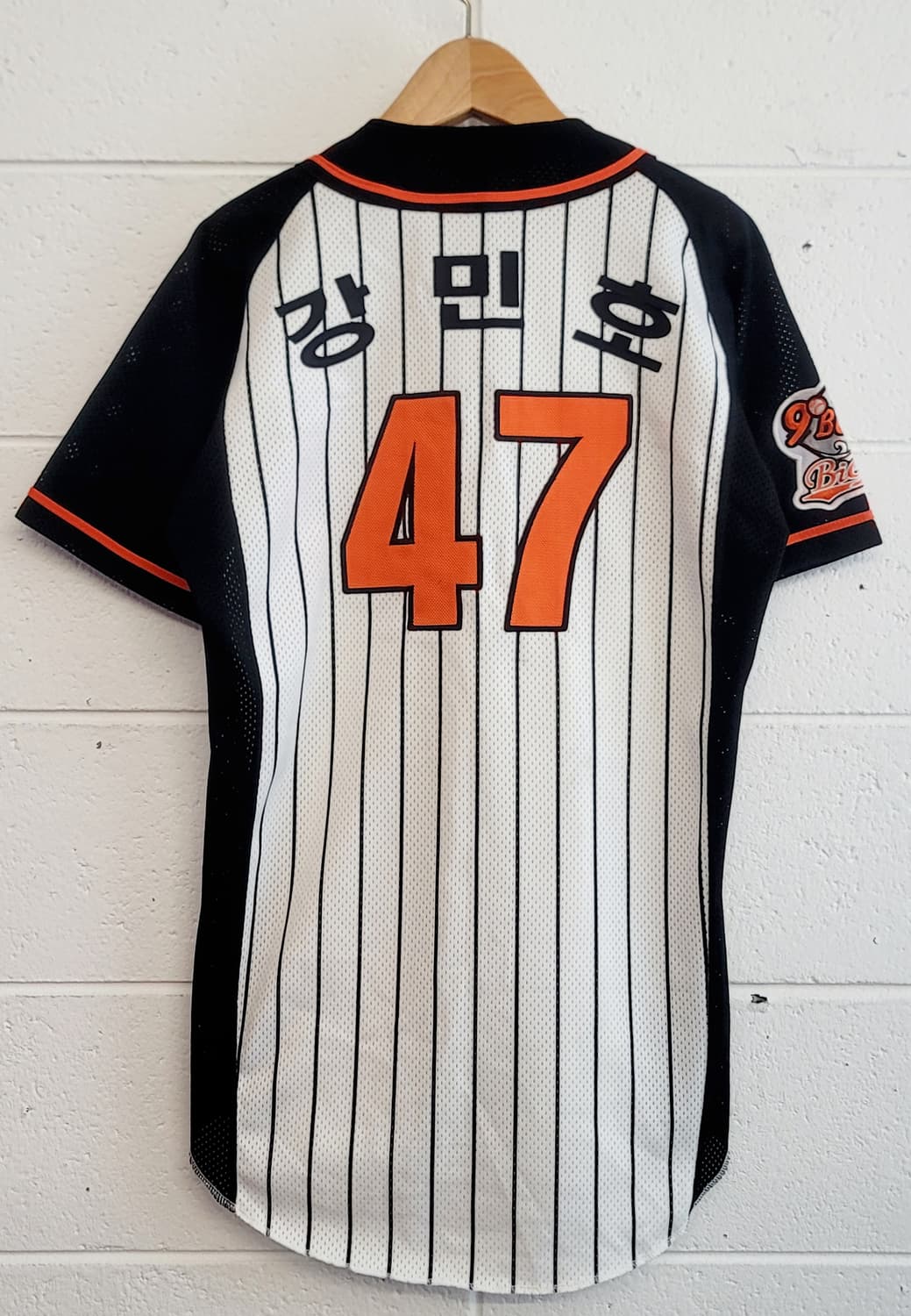 롯데자이언츠 올드 선데이 어센틱 유니폼(No.47 강민호 마킹) 판매 상품이미지2