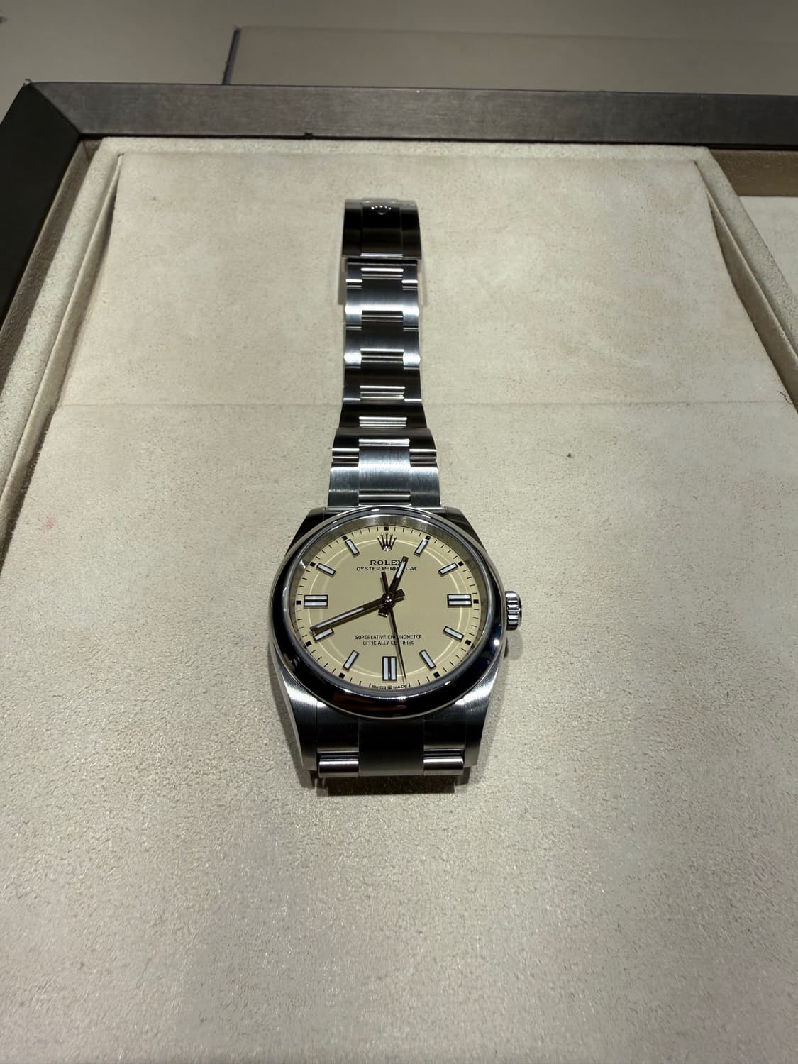 롤렉스 오이스터 퍼페츄얼 36 베이지 바 상품이미지2