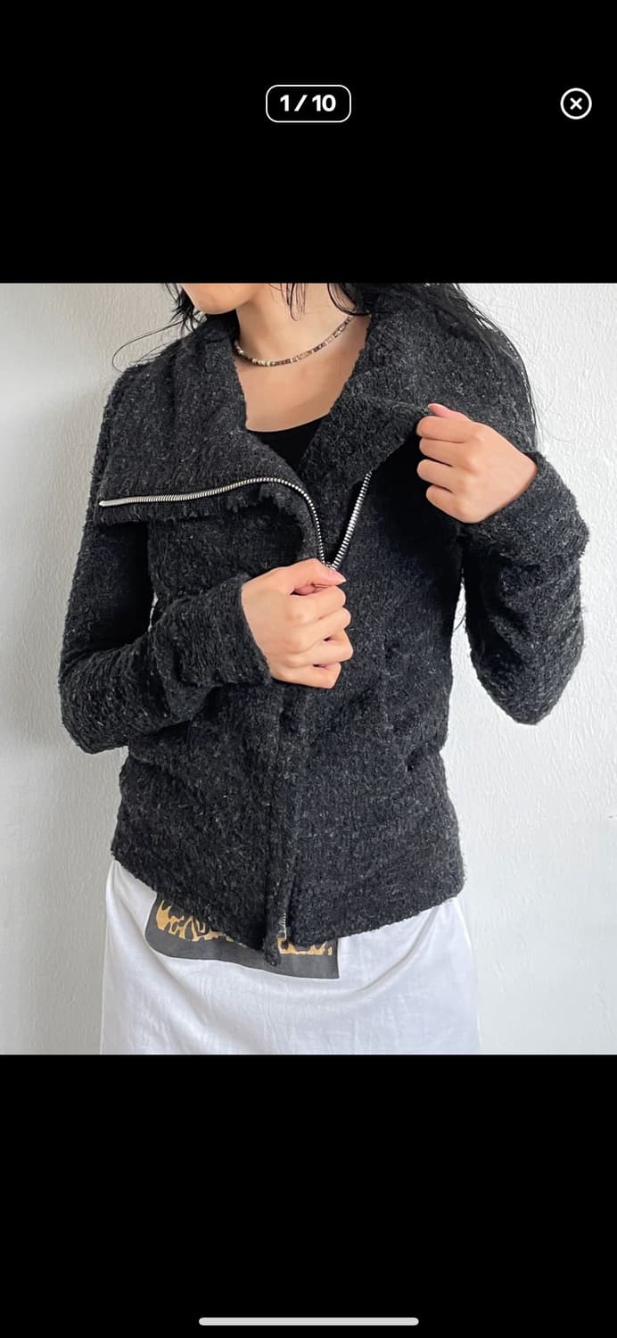 IRO 하이넥 드레이프 울 니트집업 상품이미지9