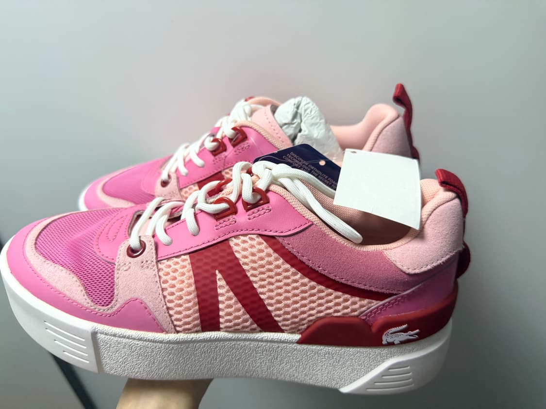 정품 라코스테 신발 핑크 230 새상품 상품이미지6