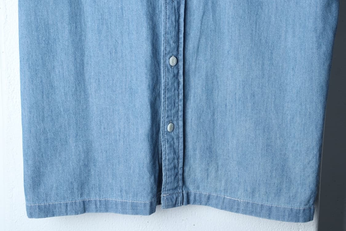 (M-L) 행텐 반팔 티셔츠 데님 청 연블루 아메카지-H31994 상품이미지4
