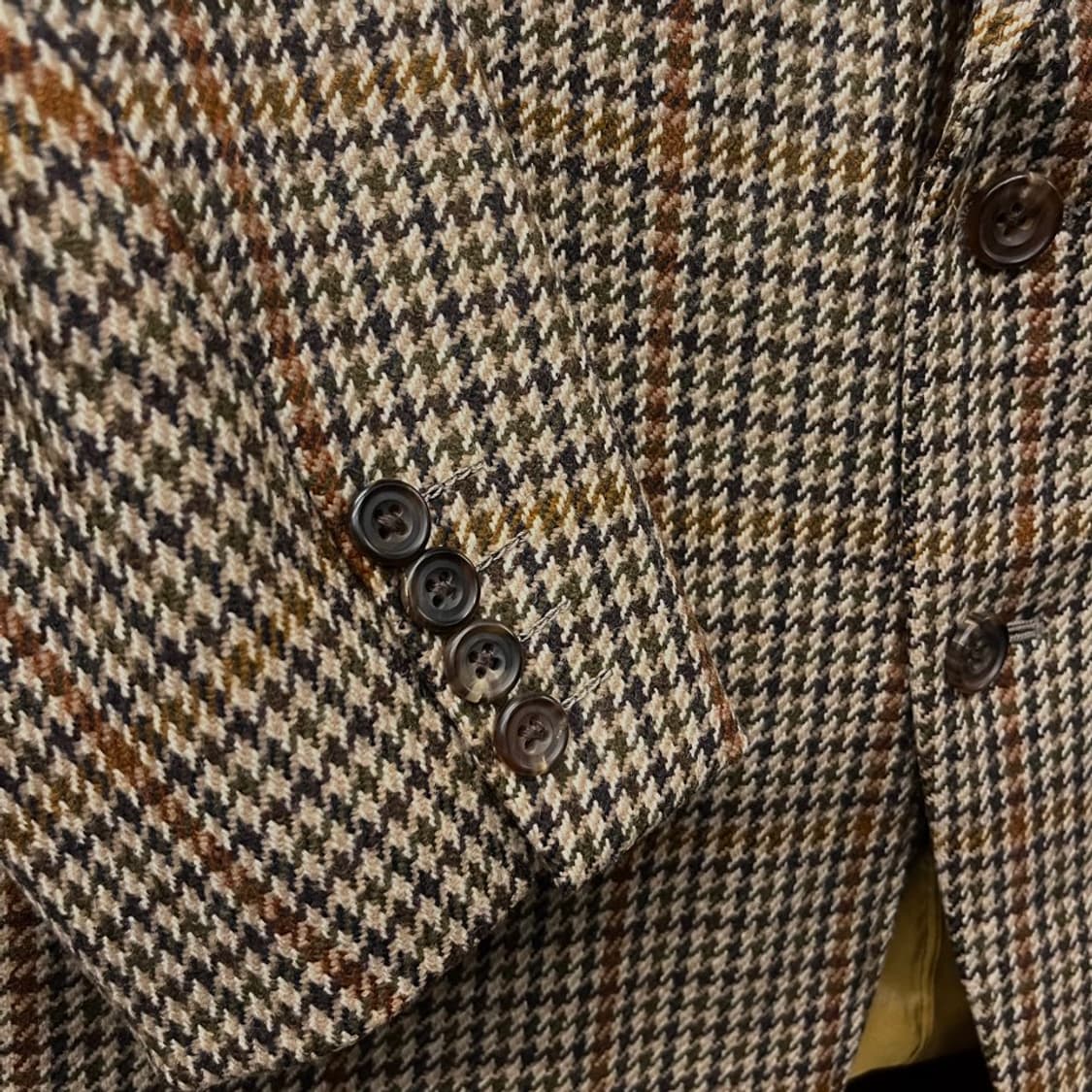 90s 버버리 건클립 체크 패턴 테일러드 블레이져 명품 정장 N000 상품이미지5
