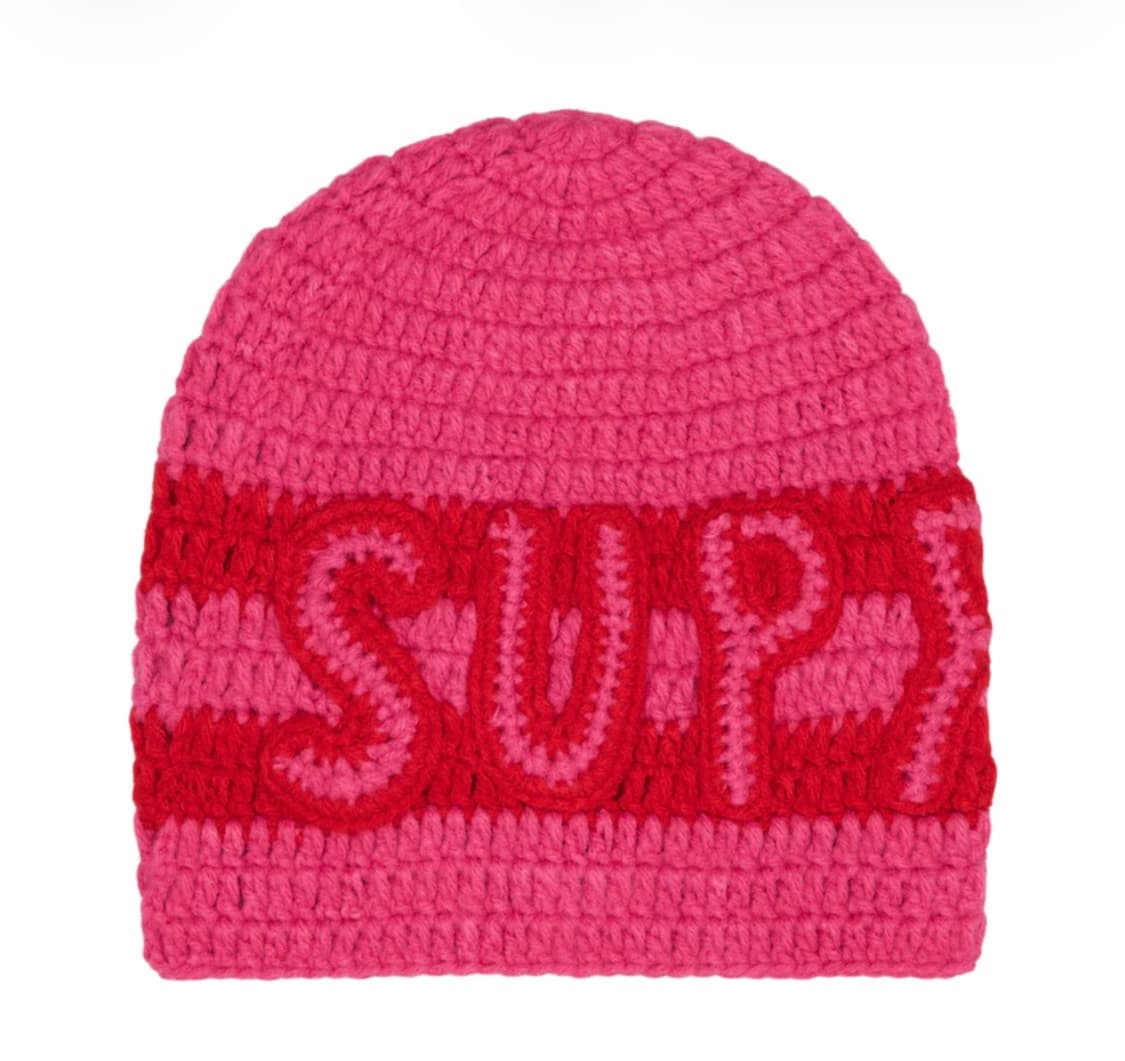 [국내배송/미개봉새상품] 25FW 슈프림 크로셰 로고 비니 상품이미지2