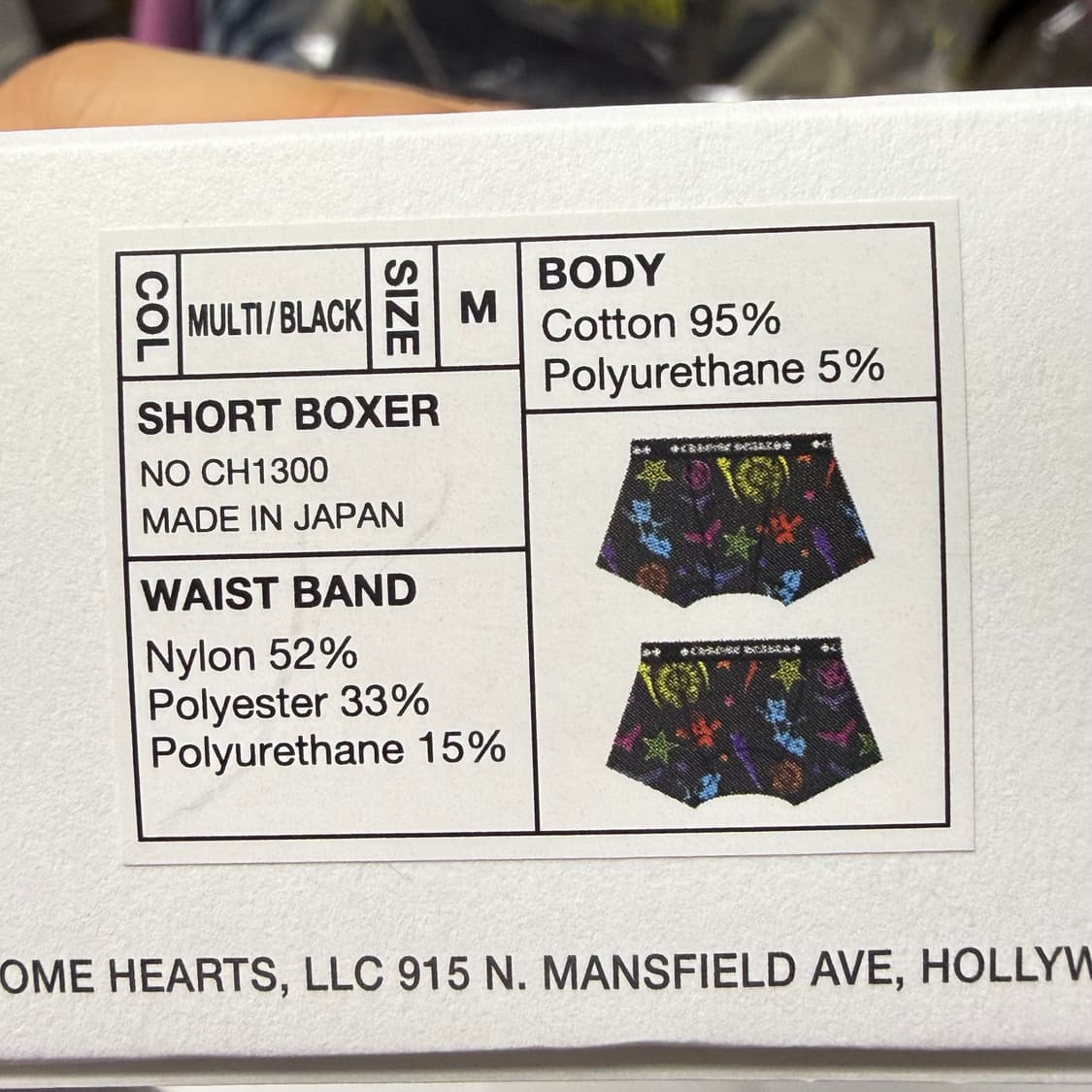 크롬하츠 브리프 멀티컬러 남성팬티 상품이미지2