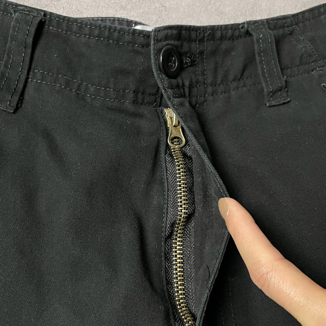 CARHARTT 칼하트 WIP 빈티지 블랙 카고 워크 팬츠 A00847 상품이미지3