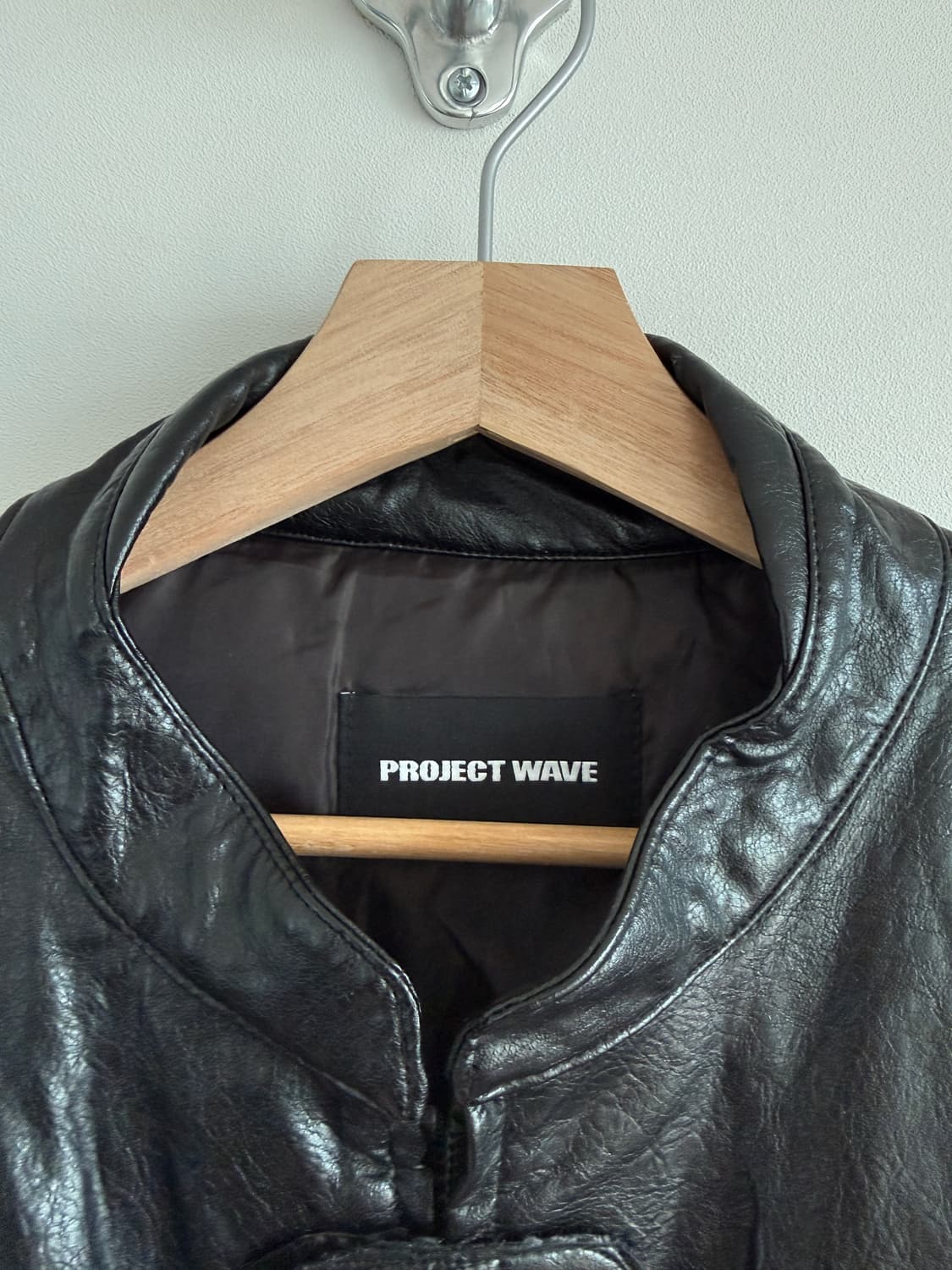 PROJECT WAVE 에코레더 라이더 자켓 상품이미지5