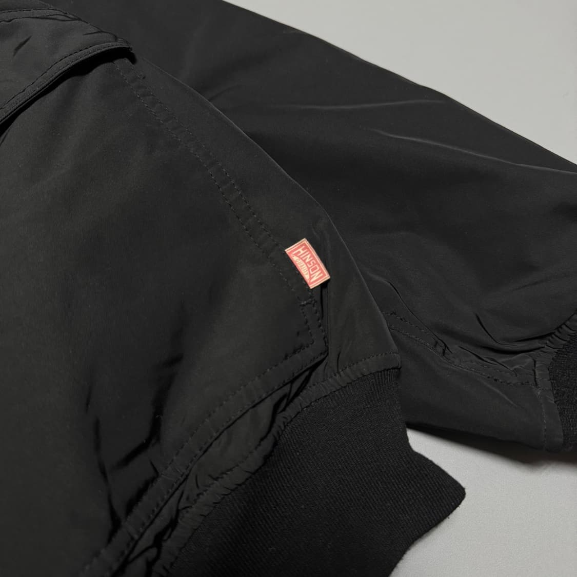 HINSON 블랙컬러 하이넥 패디드 밀리터리 자켓 (M) 상품이미지6