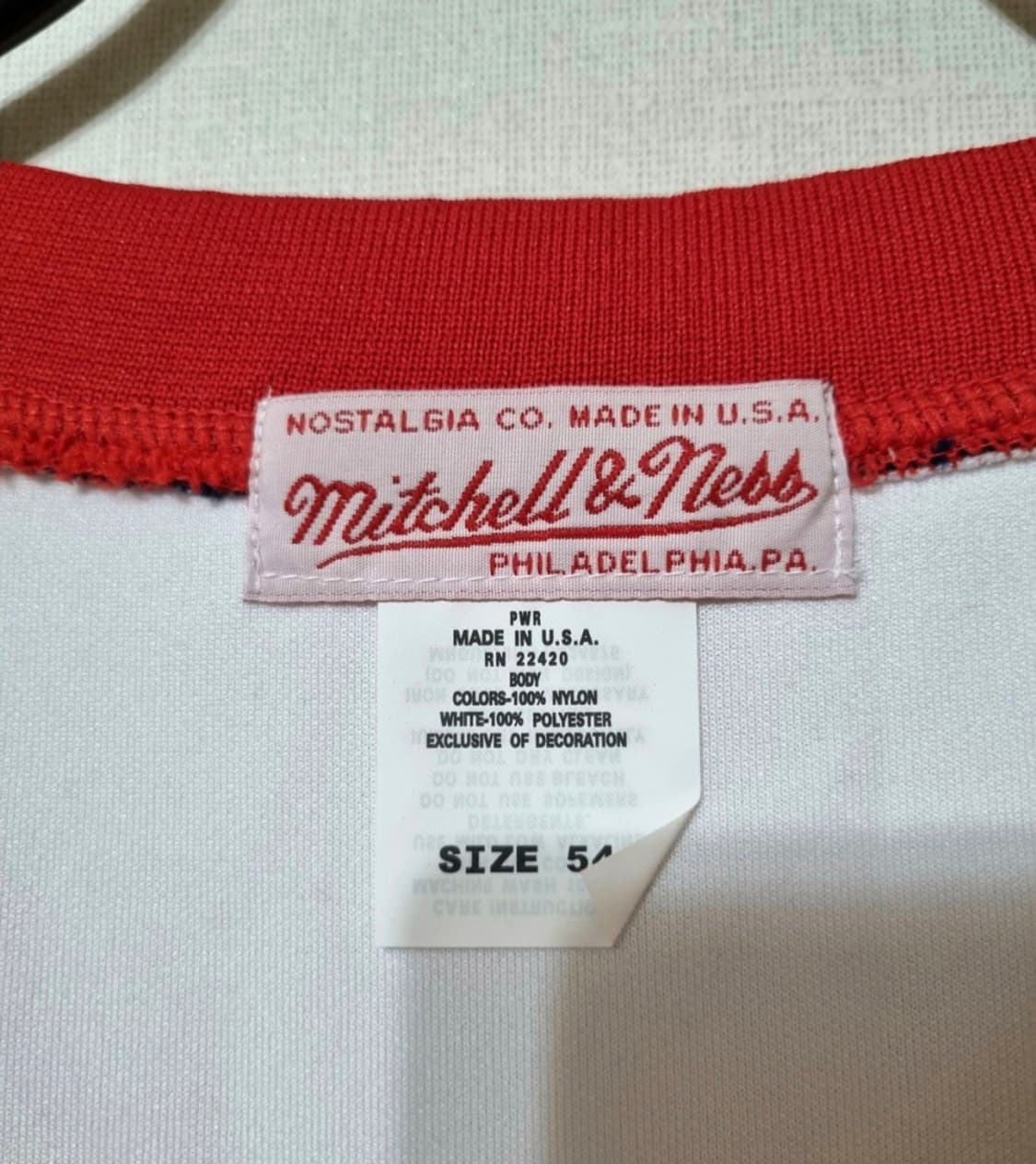Mitchell & Ness 미첼앤네스 빅사이즈 야구져지 상품이미지2