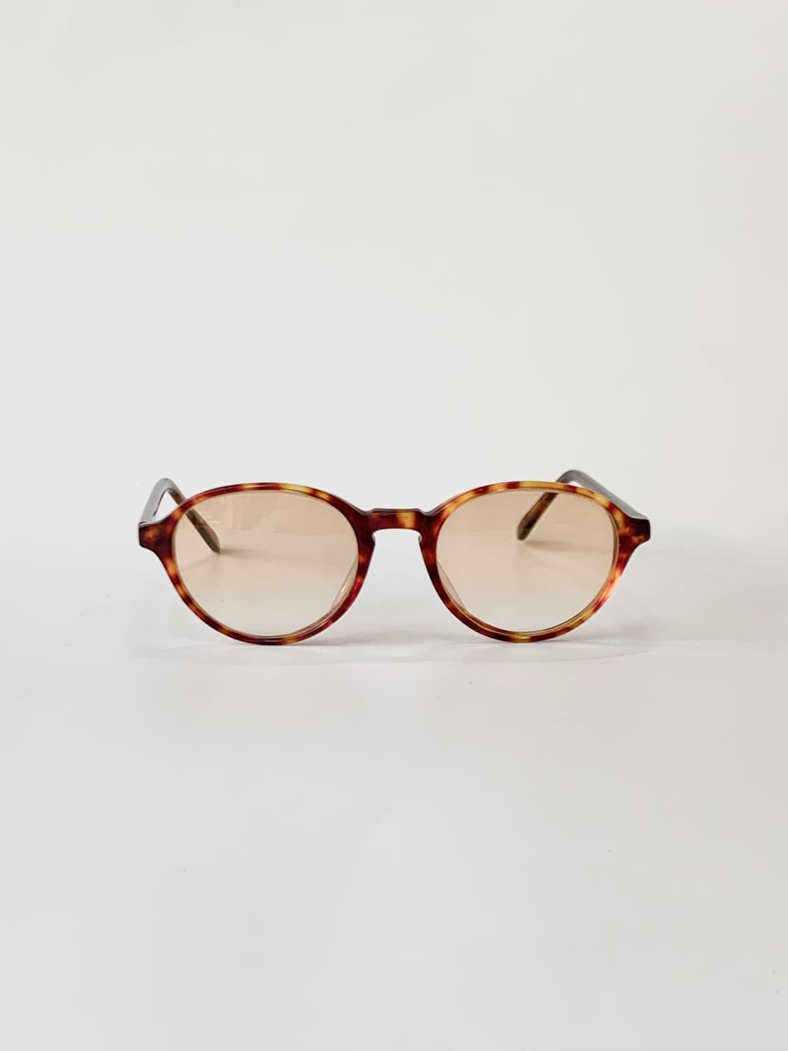 [픽키-653] 호피 라운드 아세테이트 선글라스 브라운 틴트  상품이미지1