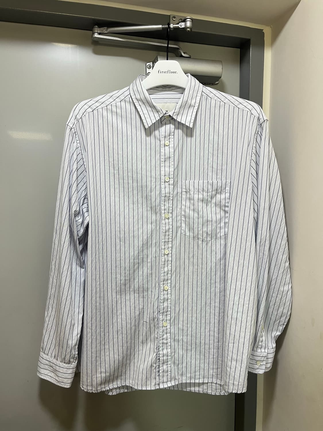 [2] 와기 Whagi 아키택트 셔츠 (삭스 스트라이프) 상품이미지5