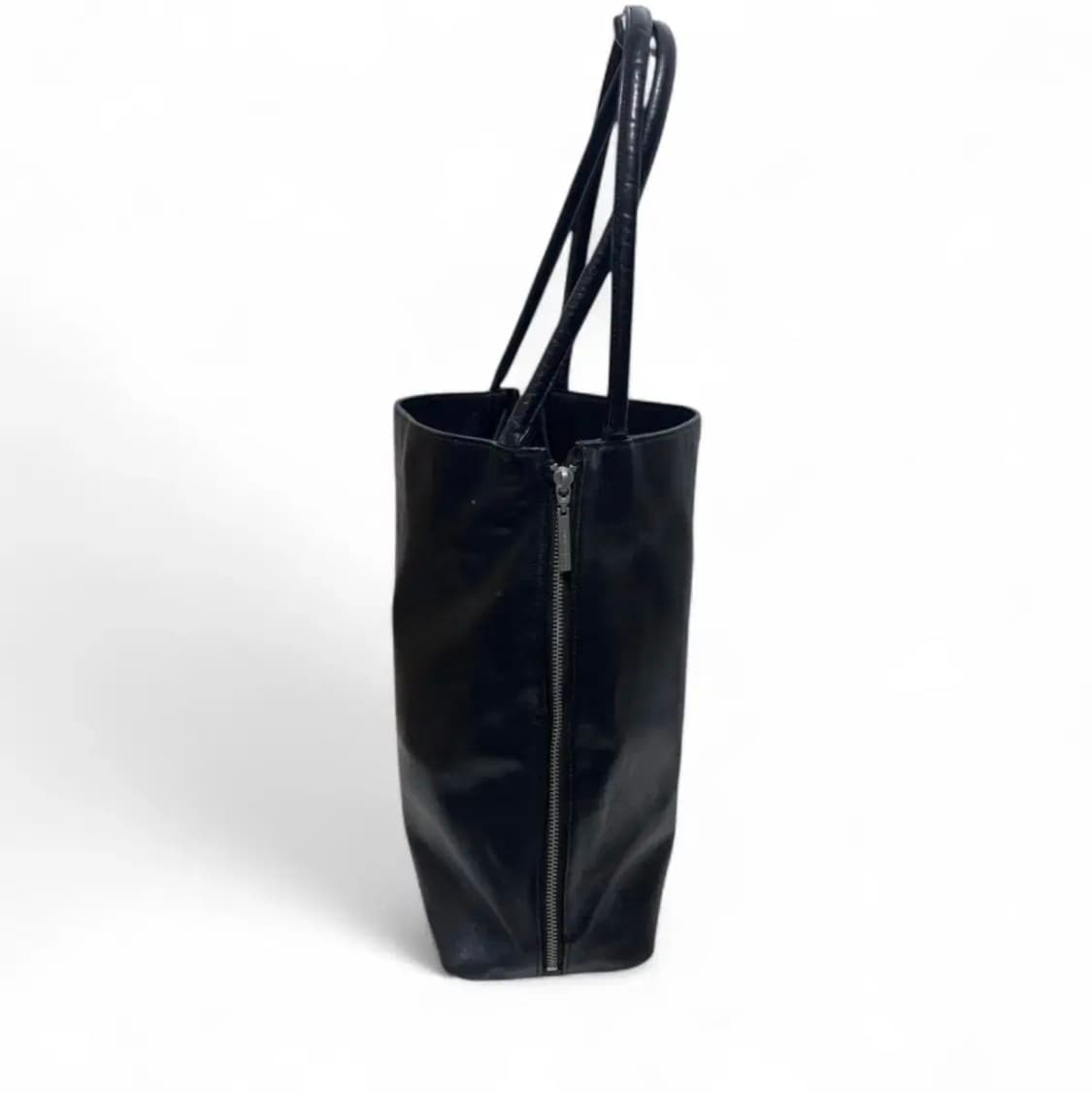 요지 야마모토 느와르 zip 가죽 토트백 상품이미지2