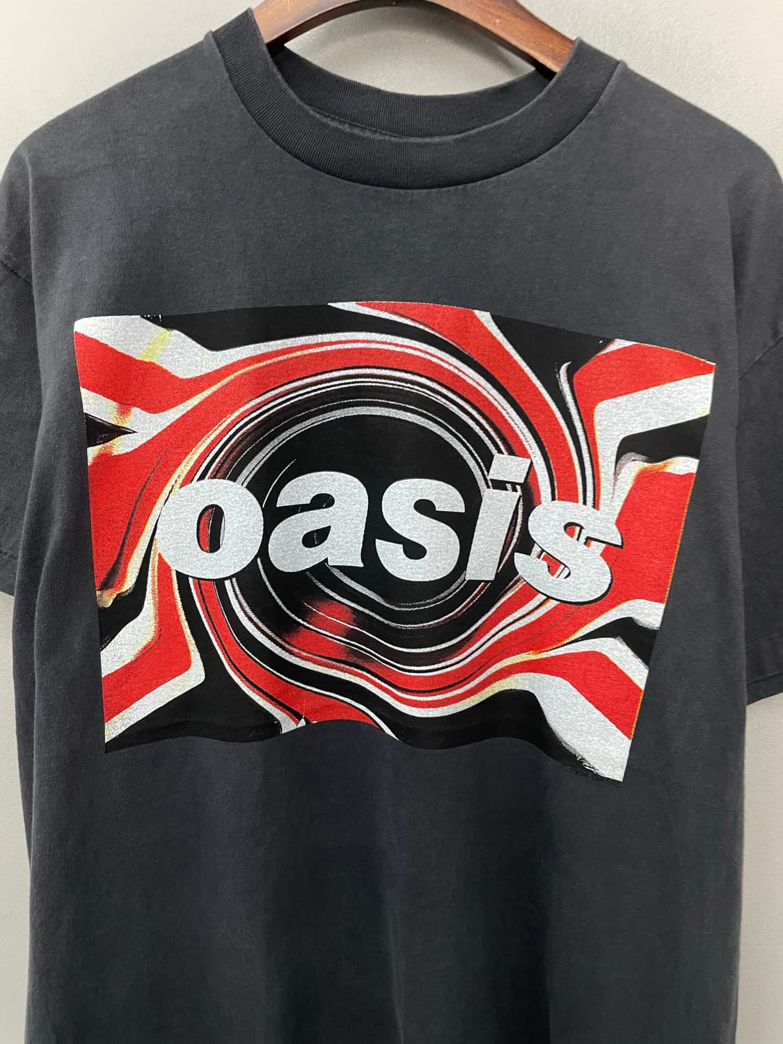 빈티지 오아시스 밴드 프린팅 반팔 H2546 상품이미지3