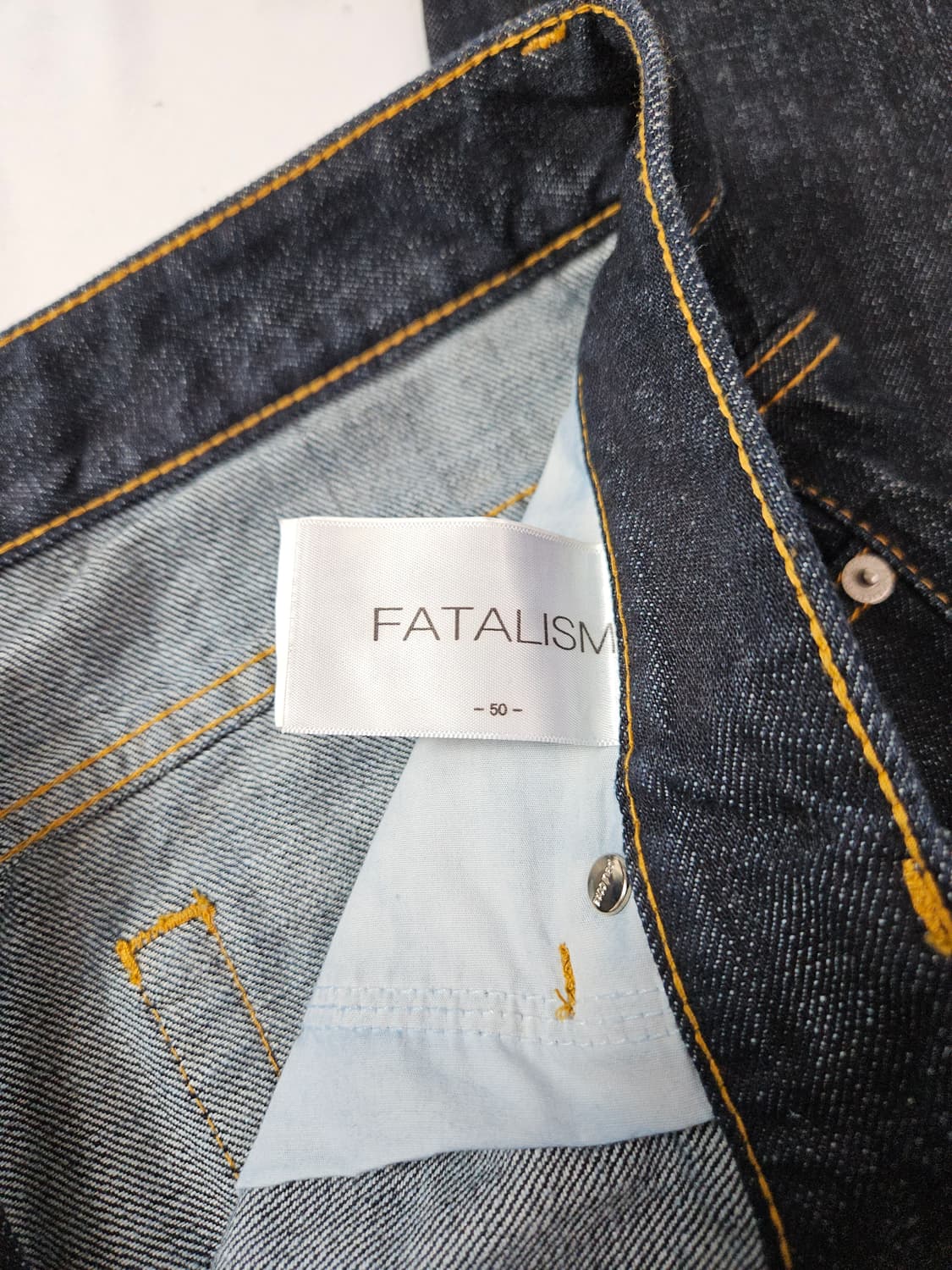 페이탈리즘 생지 인디고 데님팬츠 청바지 진 50 (거의 새상품) 상품이미지5