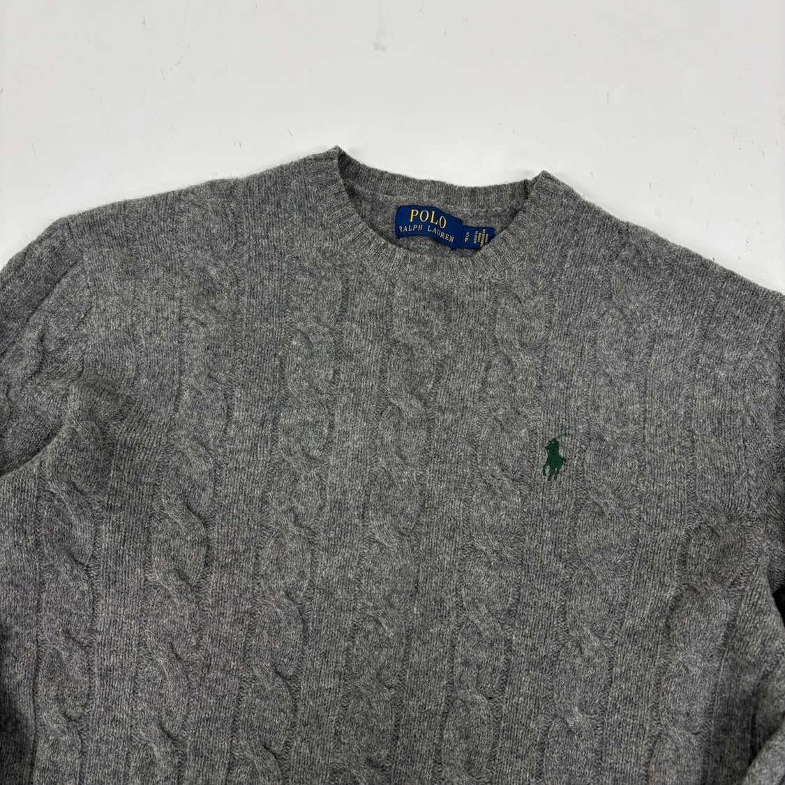 폴로 울 케이블 니트 상품이미지5