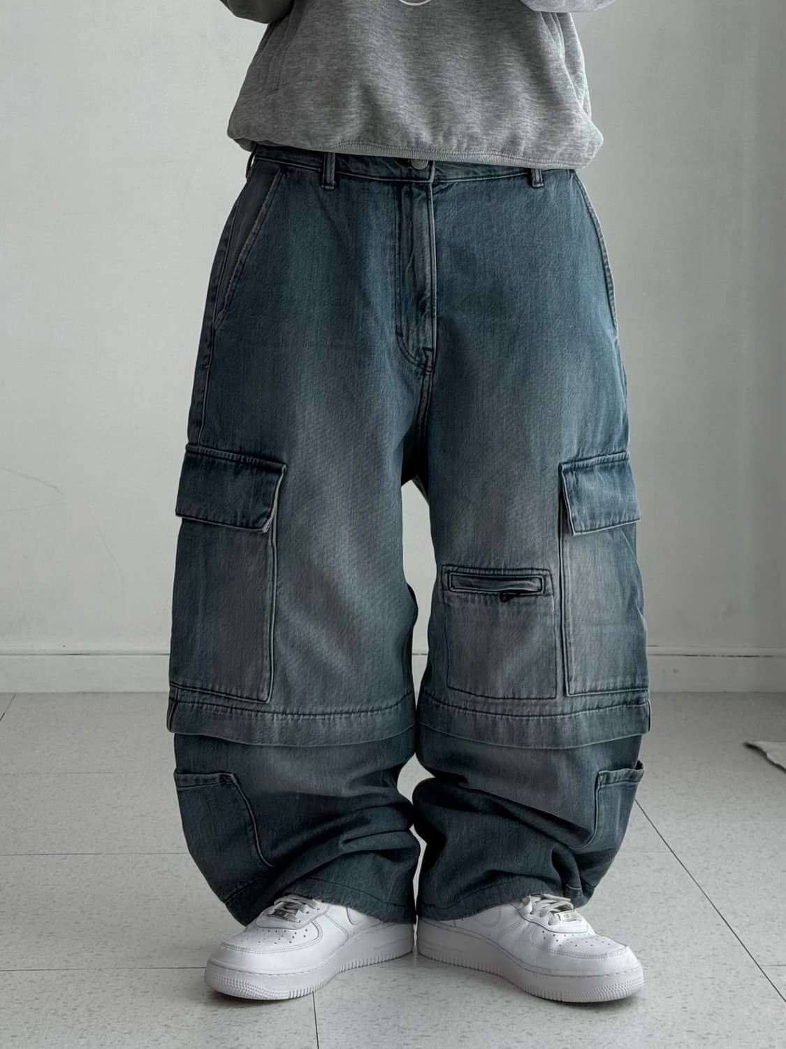 빈티지 워싱 멀티 포켓 카고팬츠 상품이미지1
