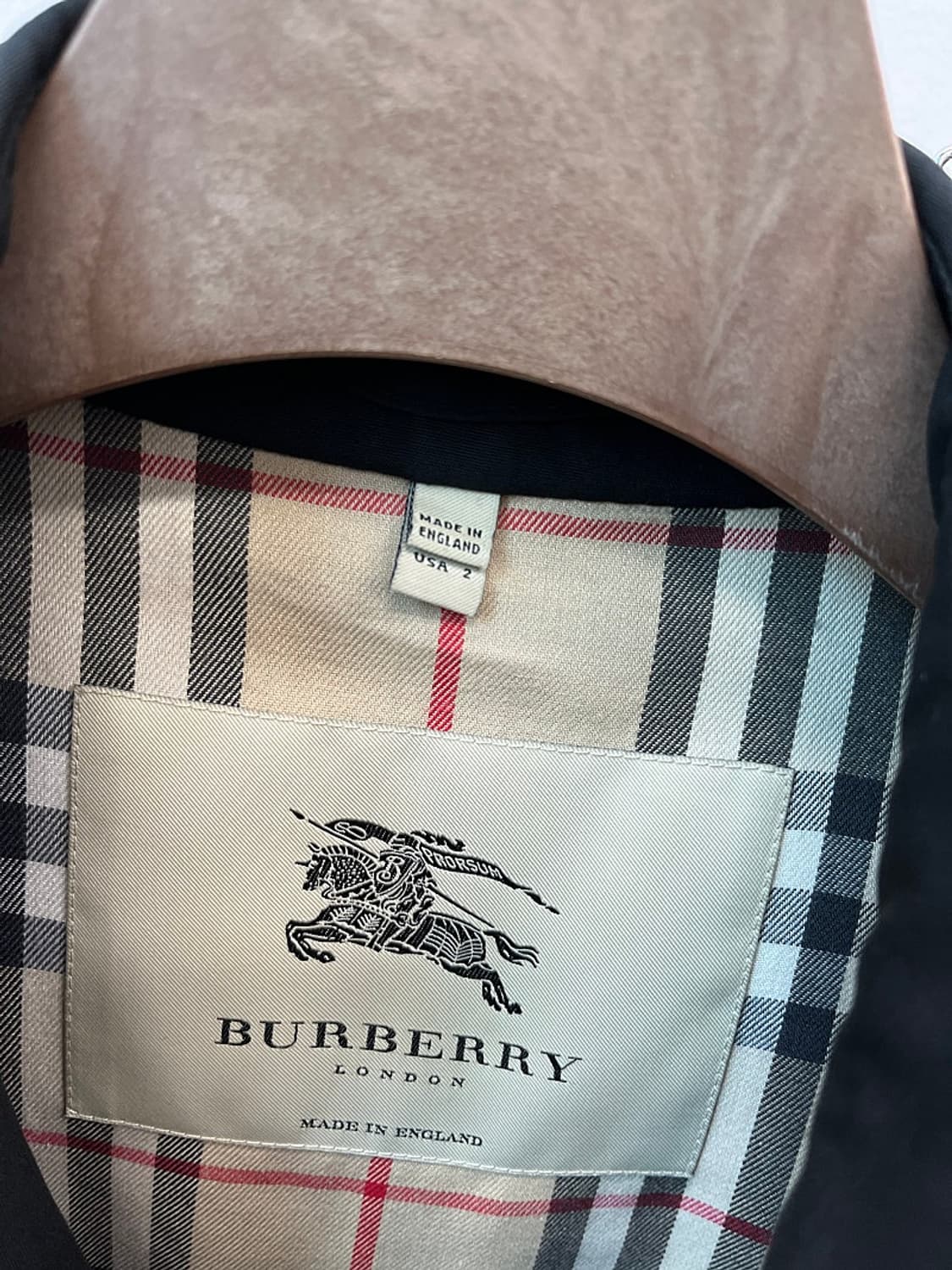 여) 버버리 블랙 트렌치코트  상품이미지5