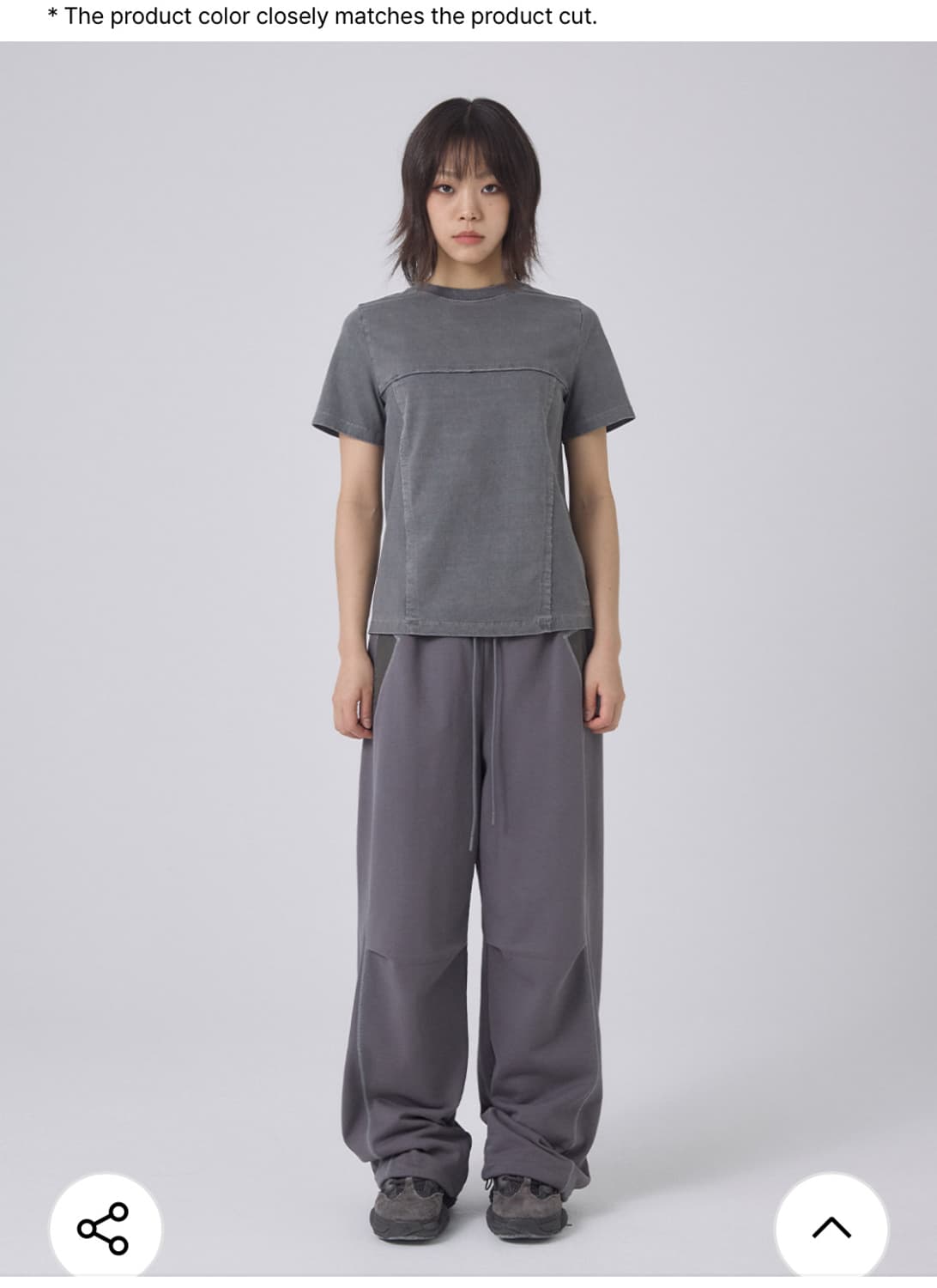 뚜오미오 GARMENT DYED SEAM POINT T-SHIRTS 상품이미지4