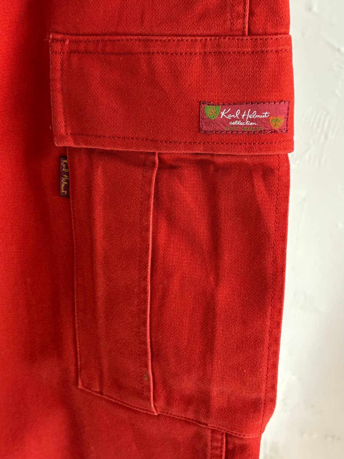 Karl Helmut 칼헬무트 레드 컬러 카고 팬츠 상품이미지2