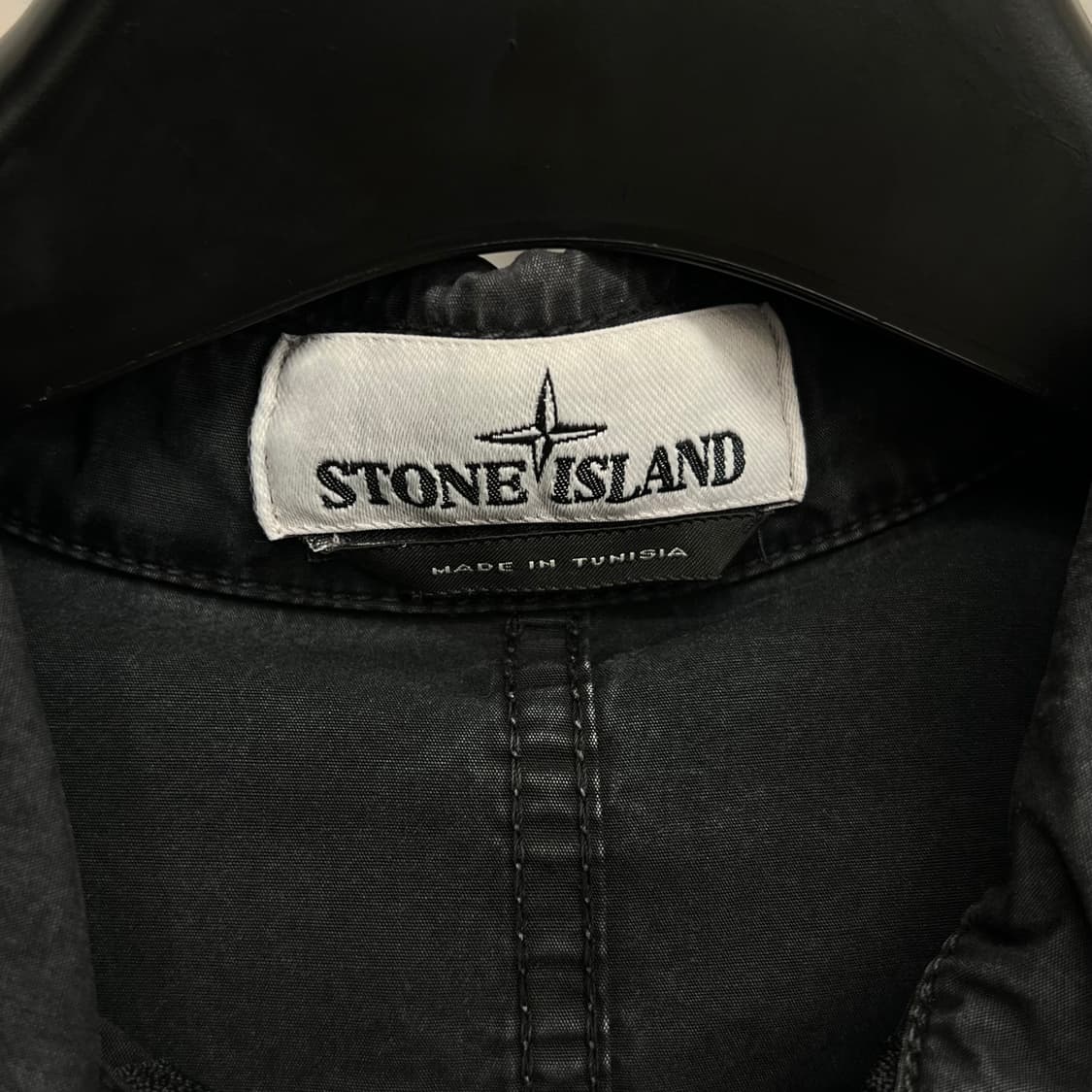 스톤아일랜드 올드이펙트 오버셔츠 블랙 (L) 상품이미지5