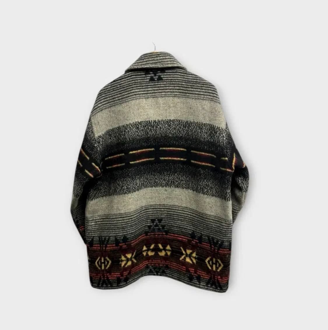 피에르 발망 빈티지 보헤미안 블랭킷 코트 XL 상품이미지4