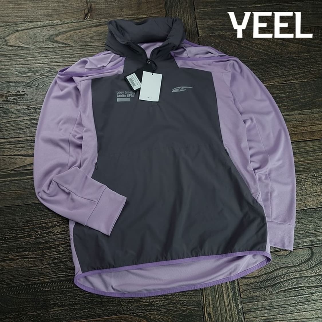 [LEEY YEEL](새상품)스포티 오픈 숄더 후디드 그레이 M19819 상품이미지2