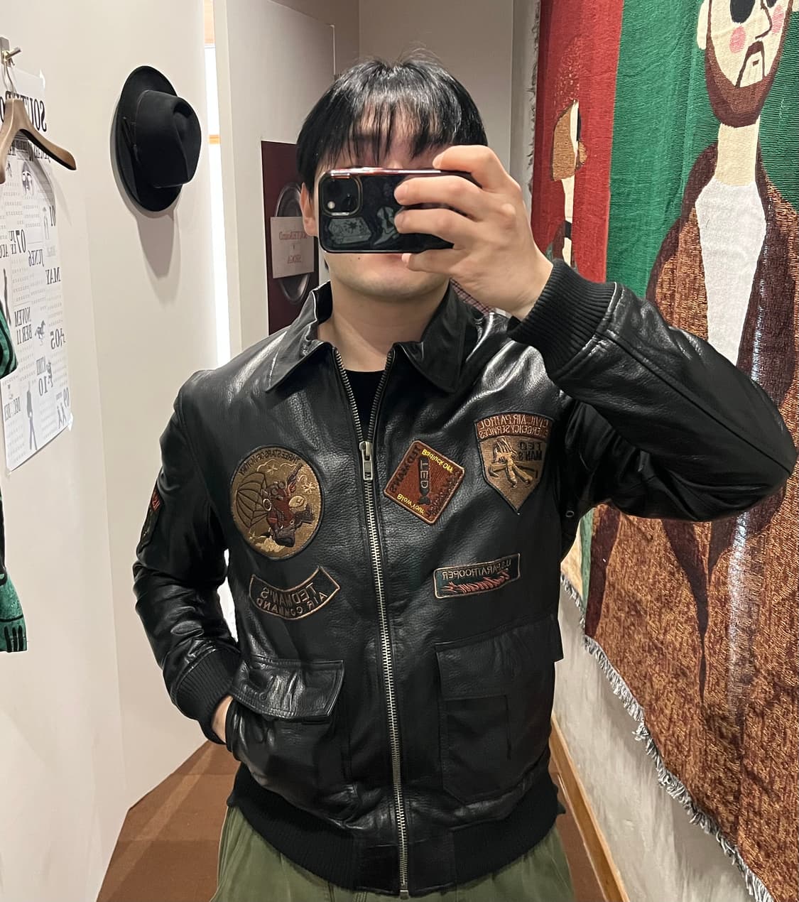 빈티지 가죽 자켓 상품이미지2