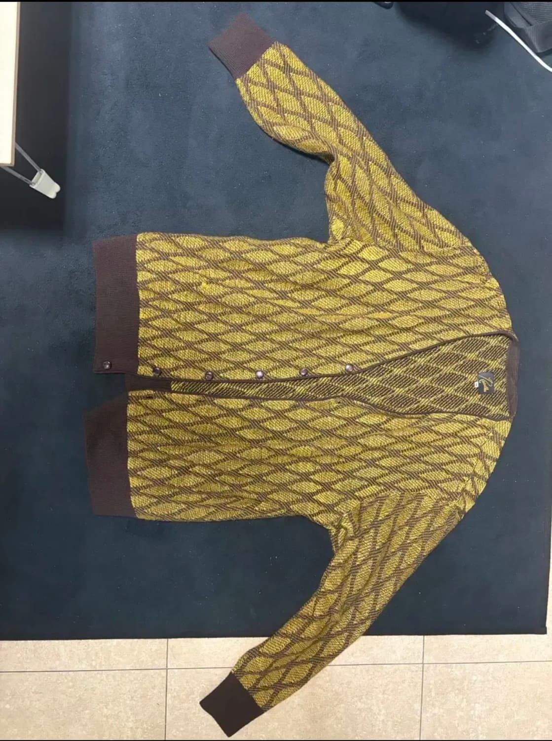 니들스 자카드 가디건 상품이미지1