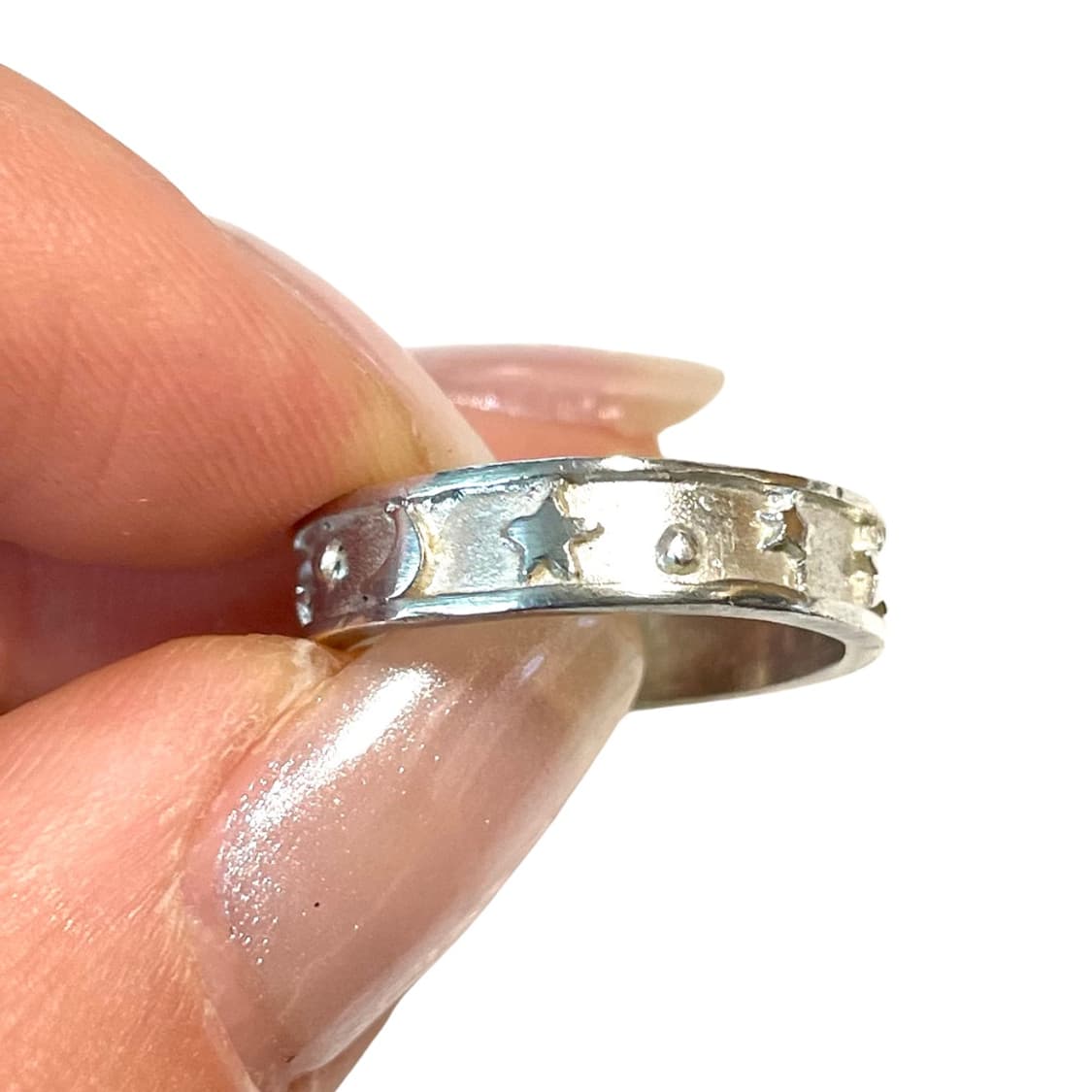⭐️ Star & Moon 🌙 Silver Ring 상품이미지2