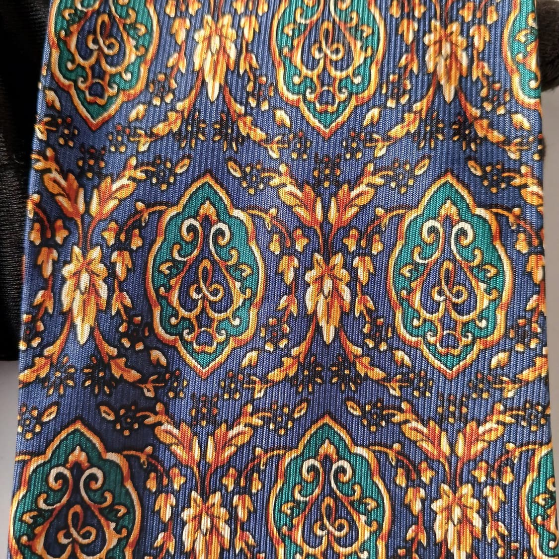 로샤스 실크 네이비 오리엔탈 패턴 넥타이 9.6cm A+등급 A19891 상품이미지8