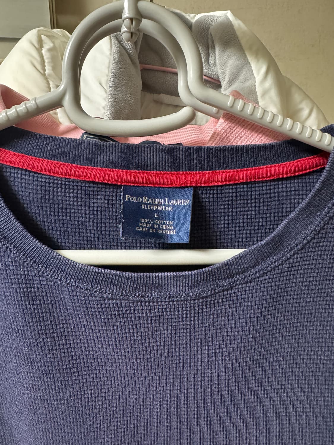 폴로 네이비 와플면티 레드포니 상품이미지2