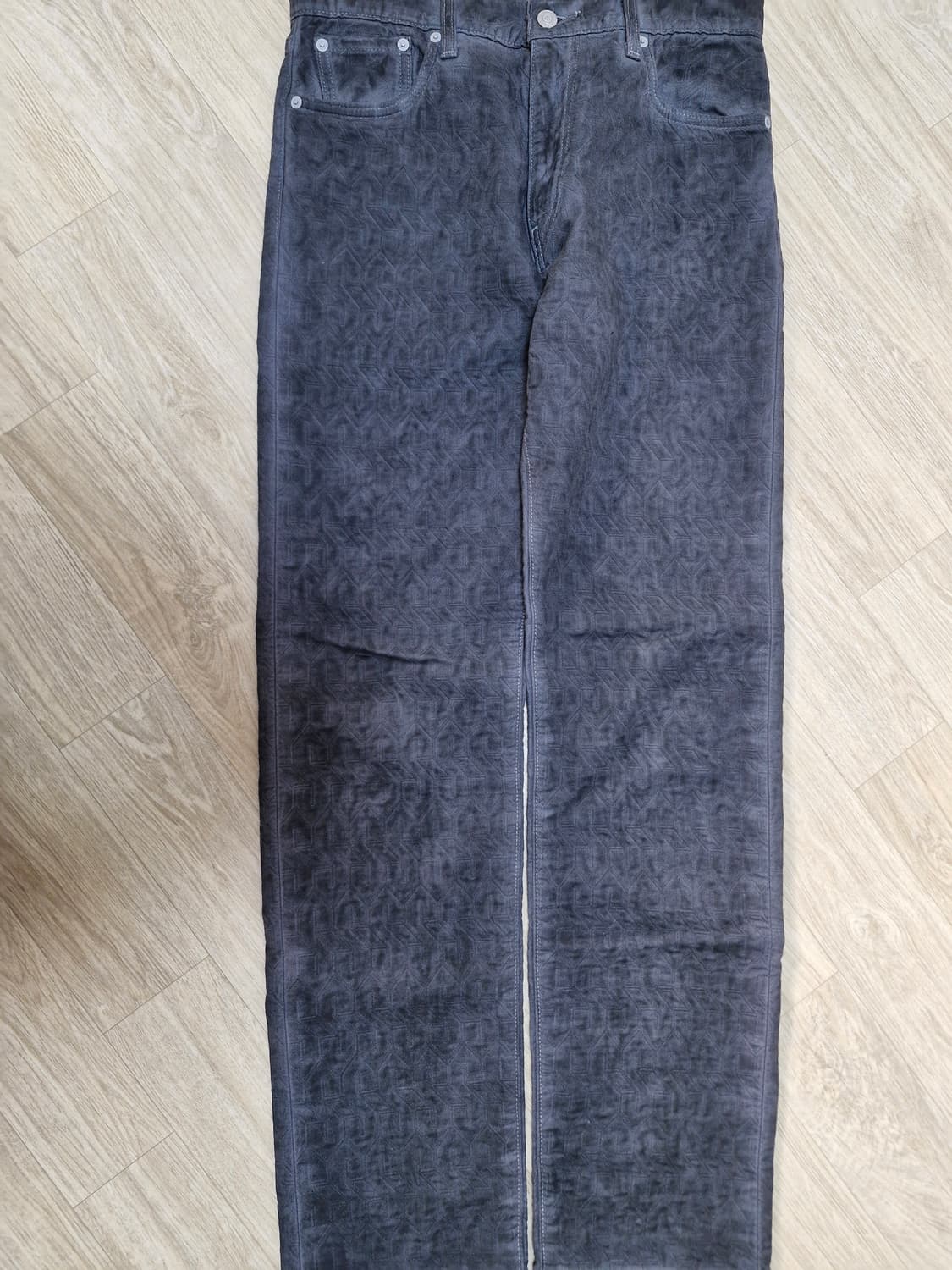 30) 리바이스 스투시 자카드 데님 팬츠 블랙 상품이미지2