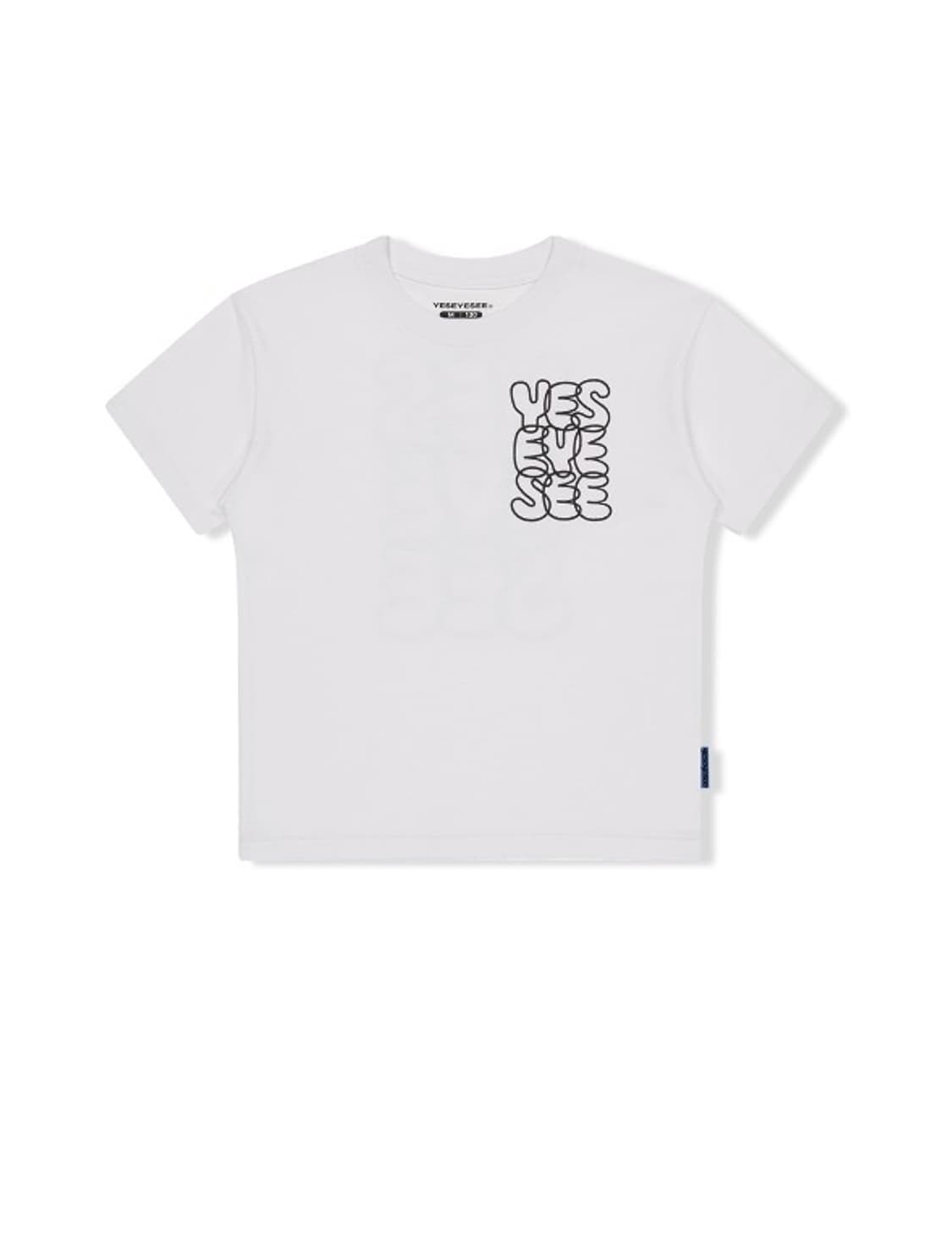 예스아이씨 C 로고 키즈 반팔티 C-Logo Kids Tee (White 상품이미지1