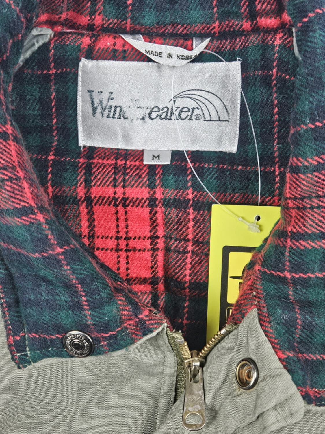 윈드브레이커 체크카라 봄버 헌팅자켓 ( M ) / 9937 상품이미지6