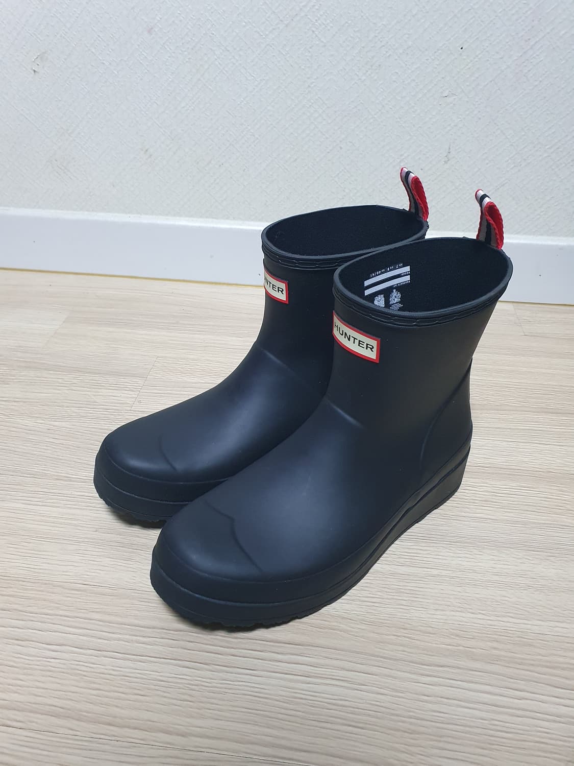 헌터 레인부츠 블랙 숏 부츠 255~60 상품이미지4