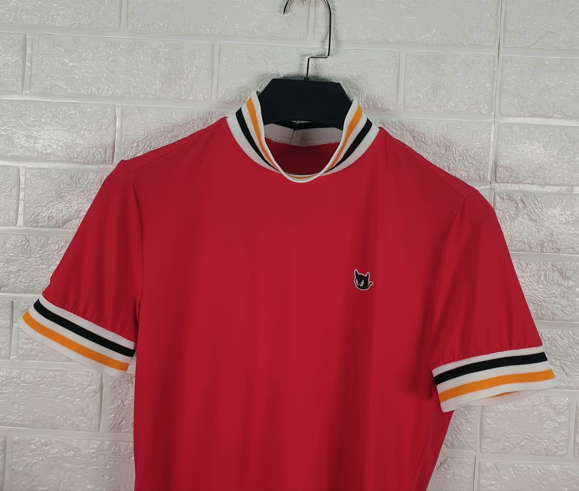 [90]왁 하이넥 반팔 골프 티셔츠 상품이미지4