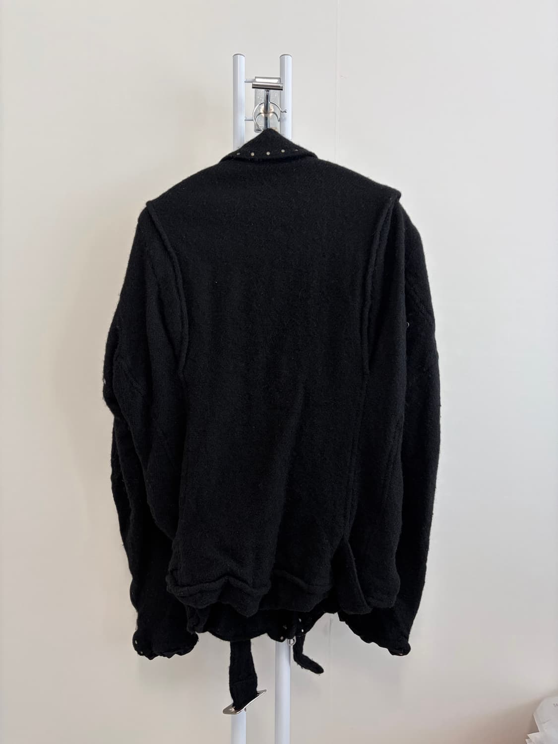 준야와타나베 07aw 스터드 축융 울 라이더 자켓 상품이미지2