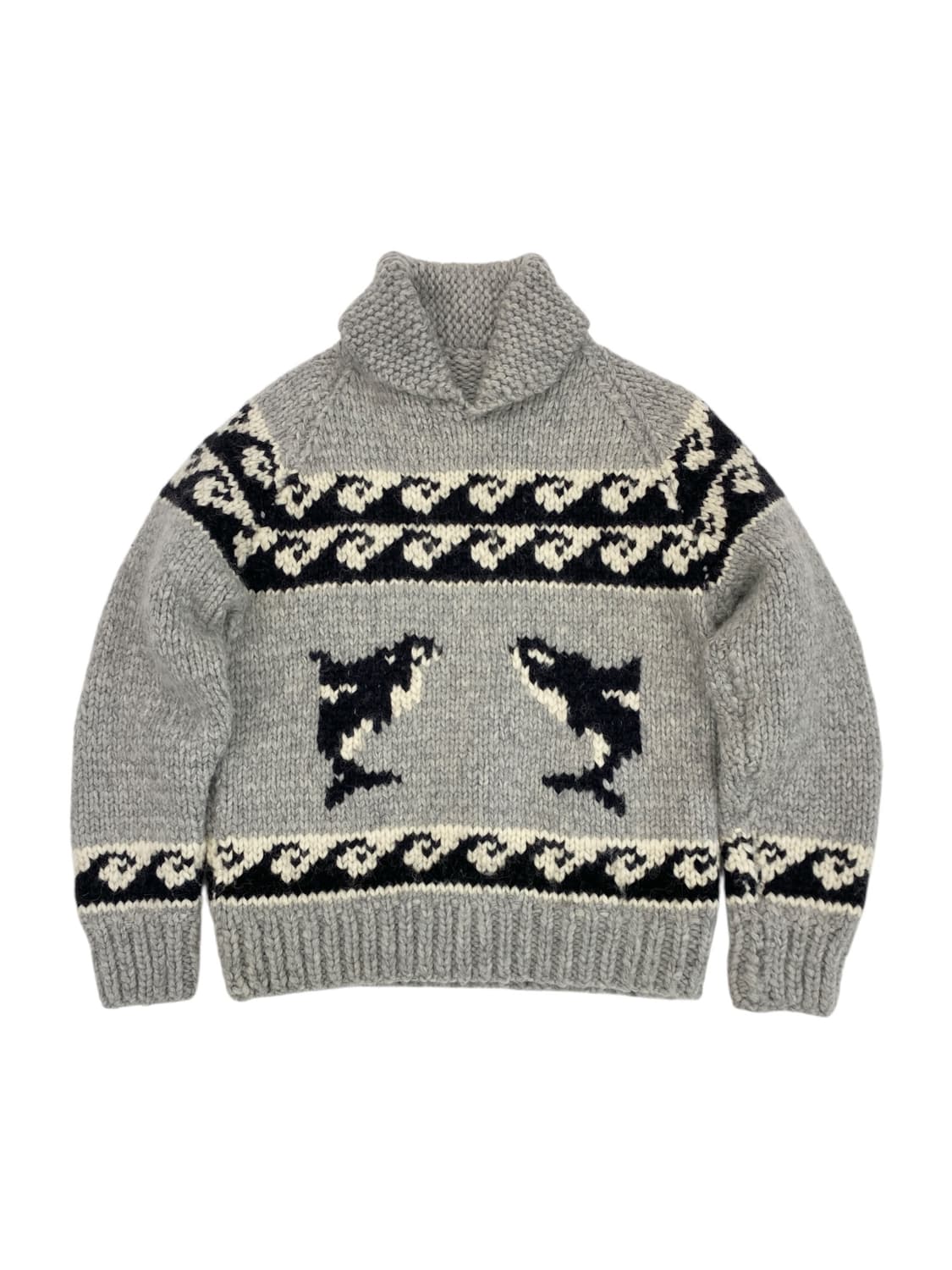 Killer Whale 헤비울 코위찬 풀오버 스웨터 상품이미지1