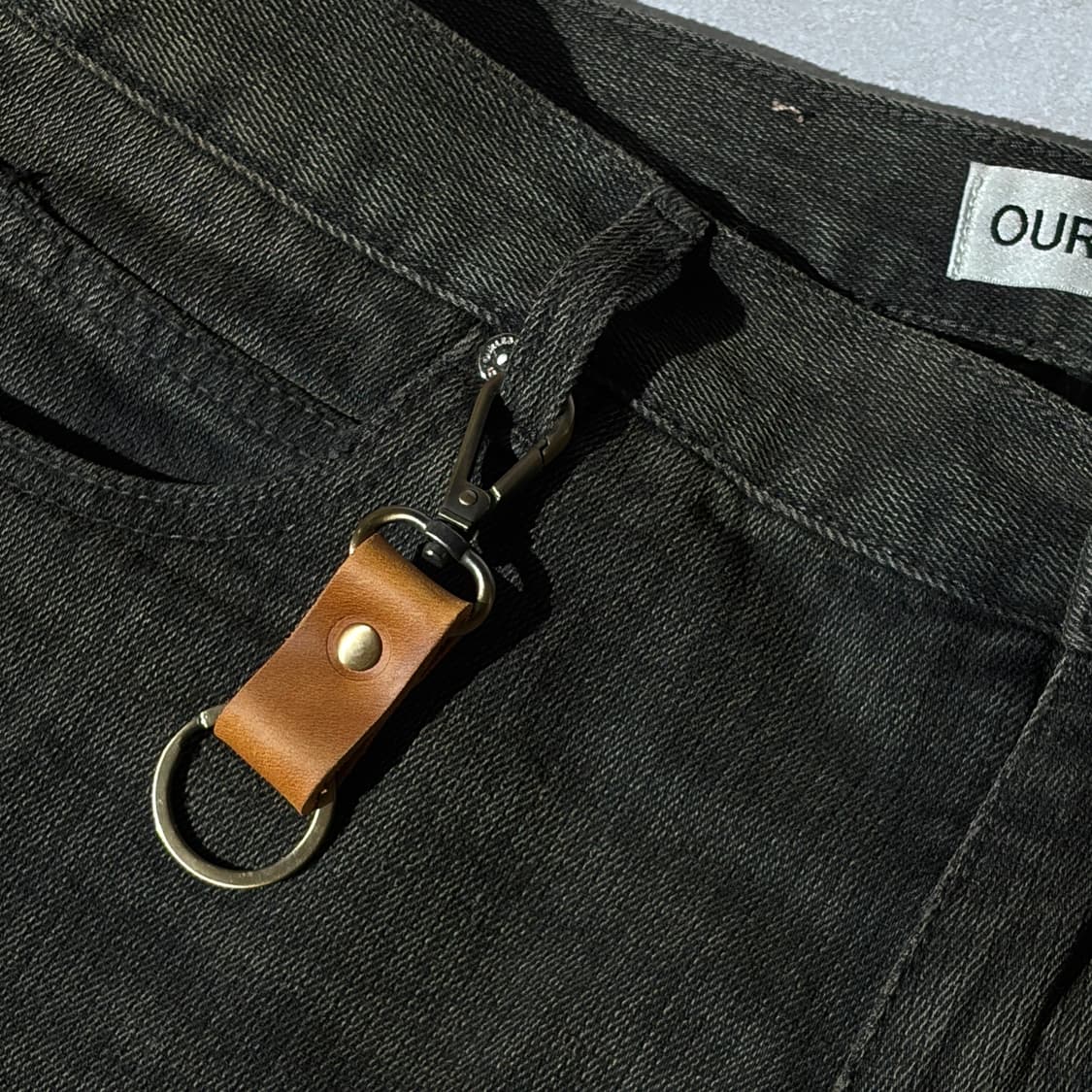 Oribell 베지터블 소가죽 멀티 유틸리티 키링 열쇠고리 상품이미지1