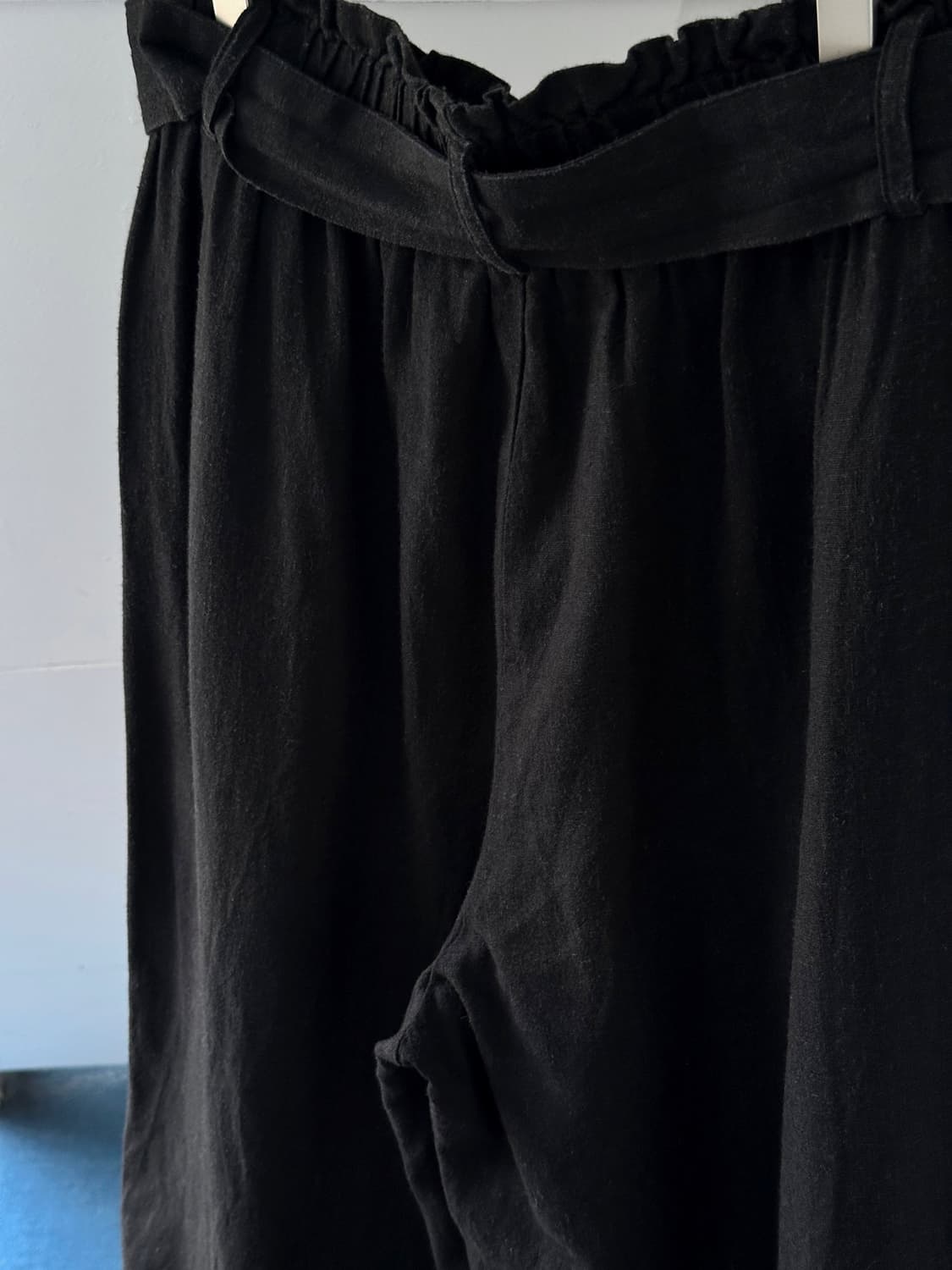 Washed linen rayon banded 3/4 gaucho pan 상품이미지6