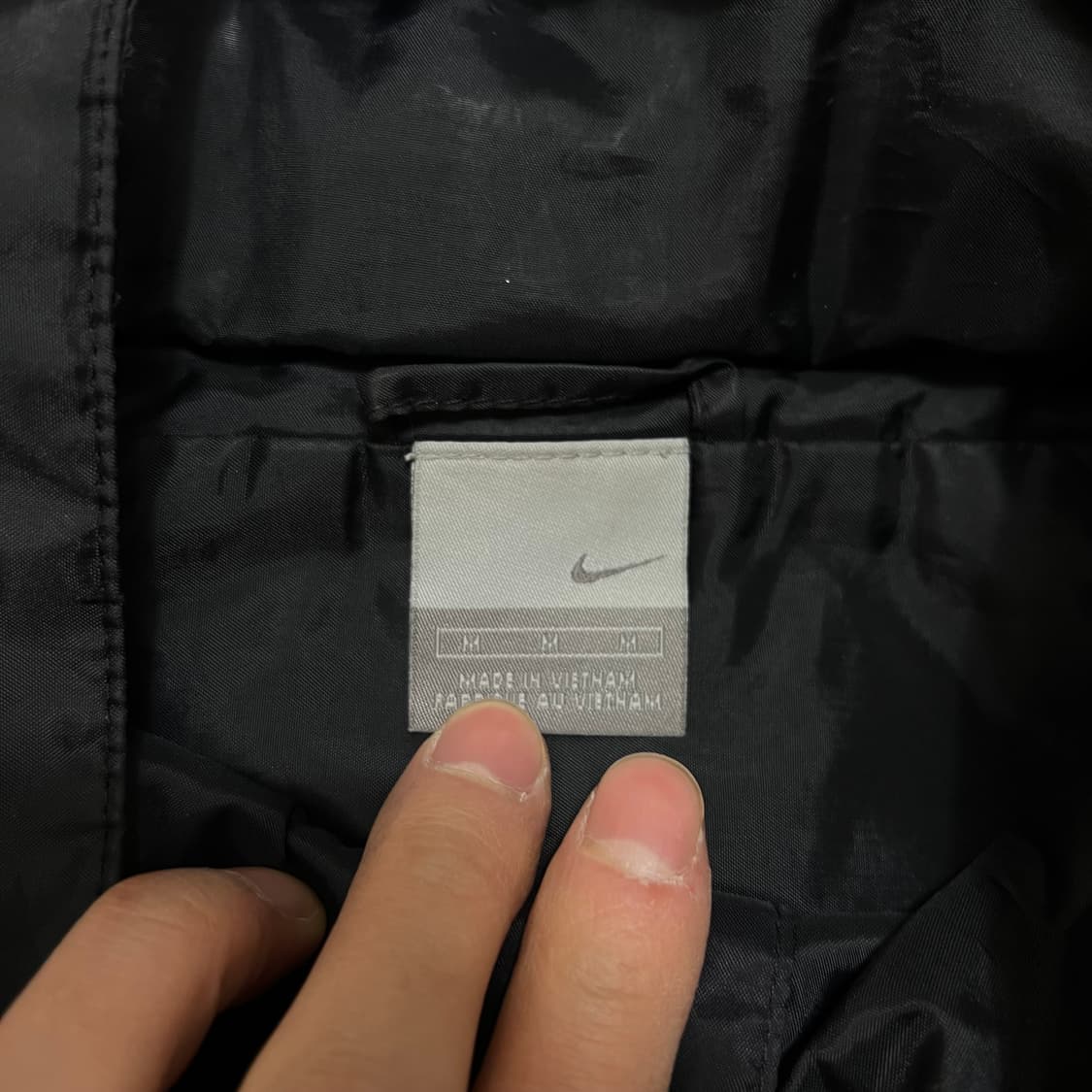 나이키 스우시 로고 베이직 바람막이 후드자켓 [블랙] M/95 상품이미지5