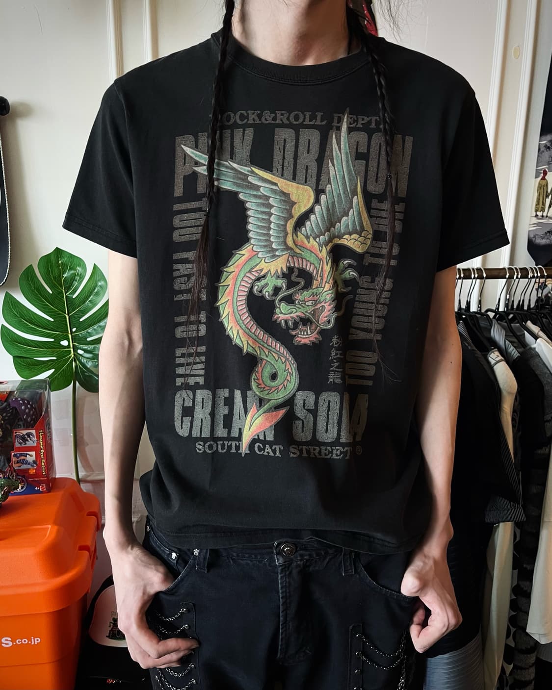 CREAM SODA Oriental Printed 1/2 T-Shirt 상품이미지2